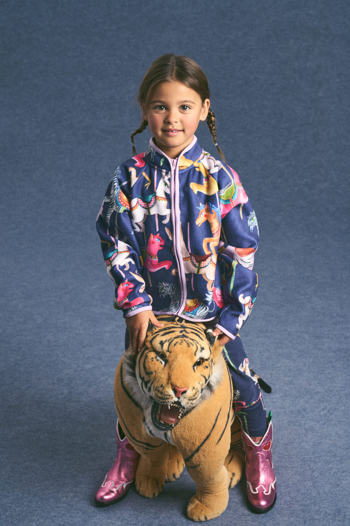 CARNIVAL FLEECE JACKET NAVY