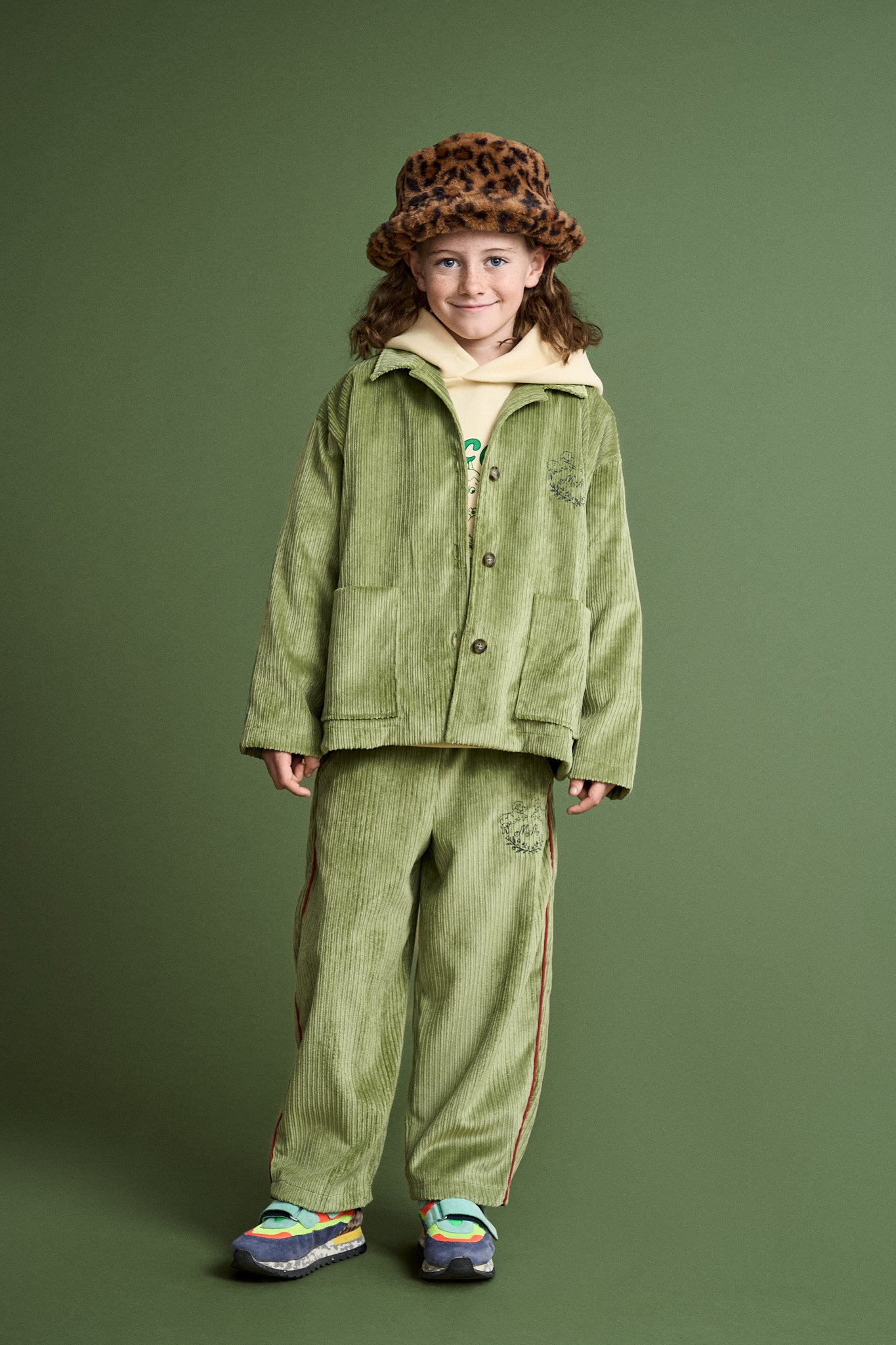 CORDUROY PANTS GREEN
