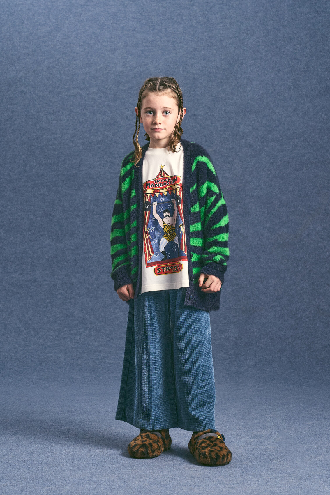 CHENILLE PANTS BLUE