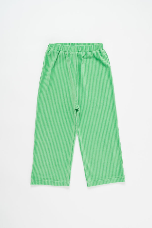 Cut & Sew Corduroy Pants LIGHT GREEN