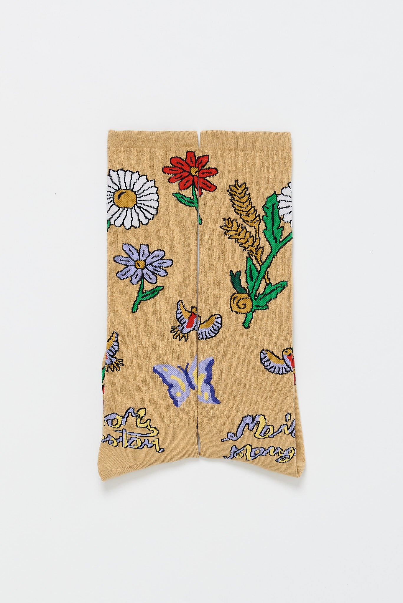 THE FARM LONG SOCK BEIGE
