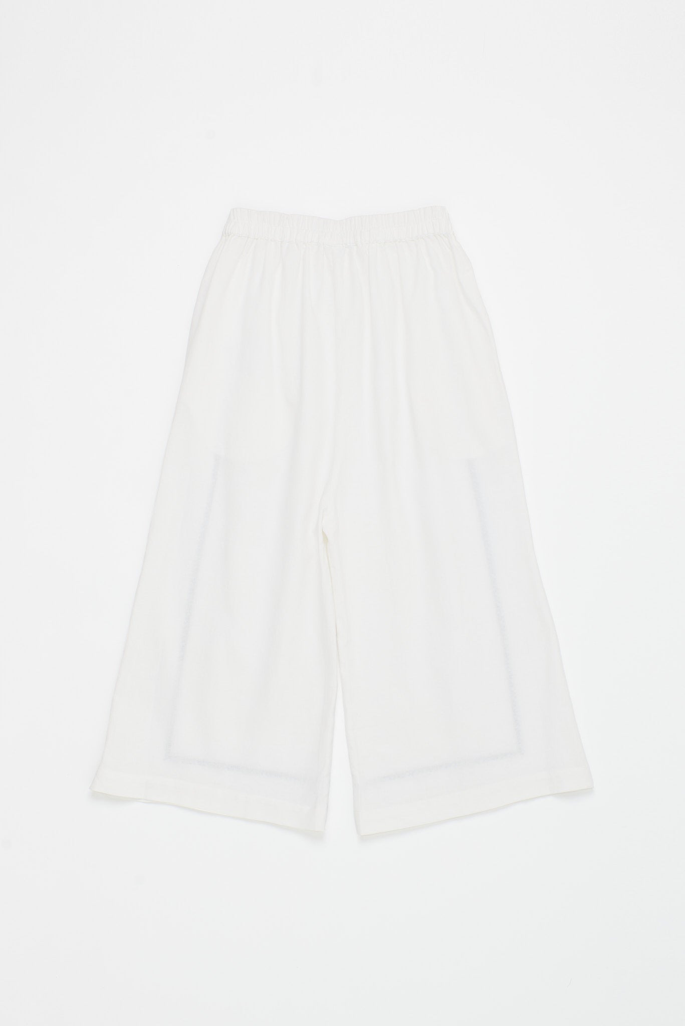 POMEGRANATE EMBROIDERY TROUSERS WHITE