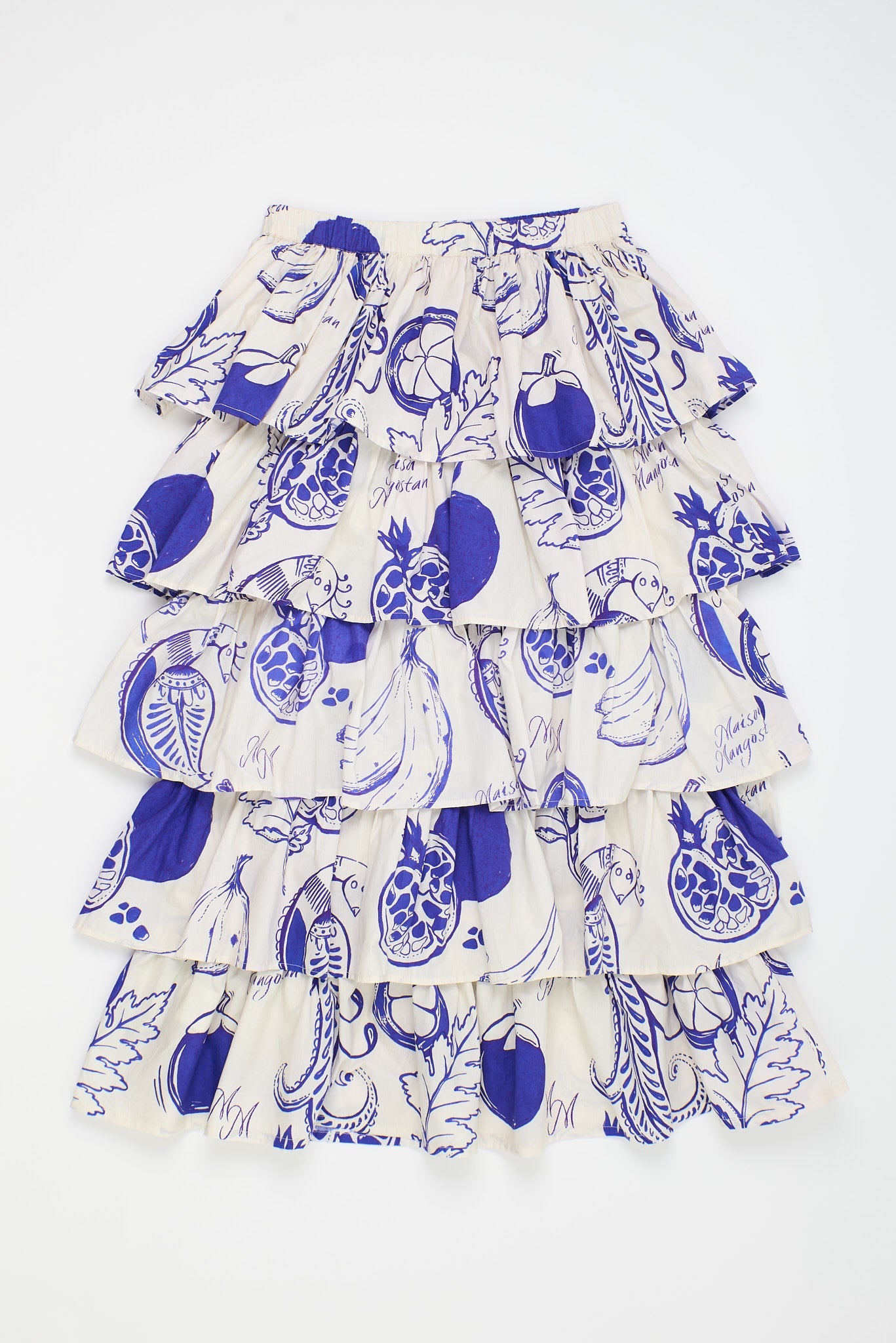 POMEGRANATE SKIRT WHITE/BLUE ADULT