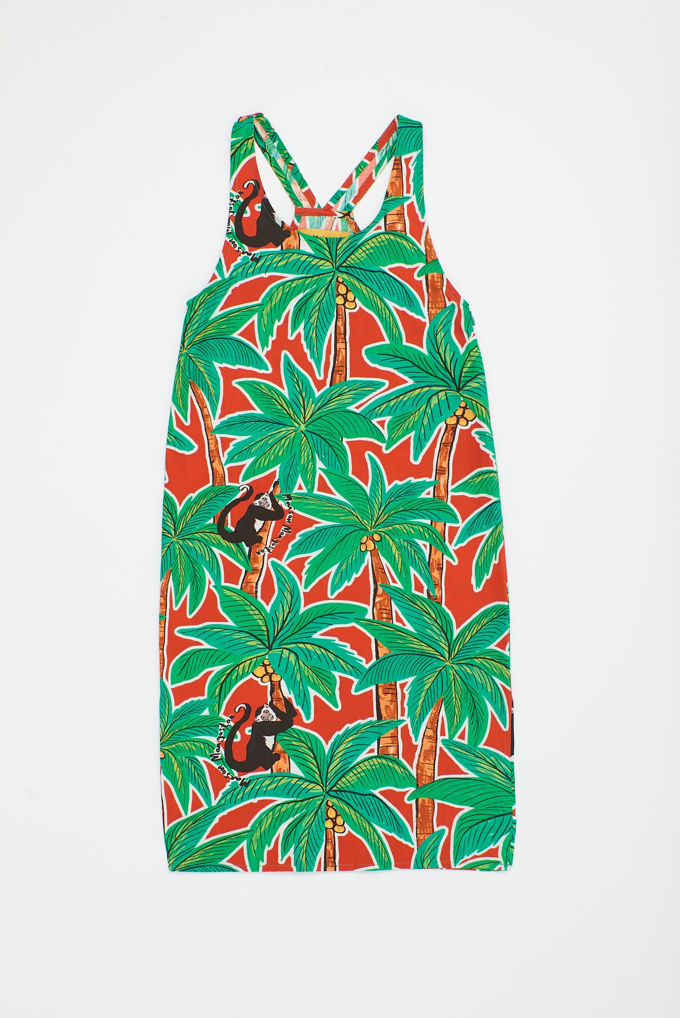 MONKEY FOREST DRESS RED