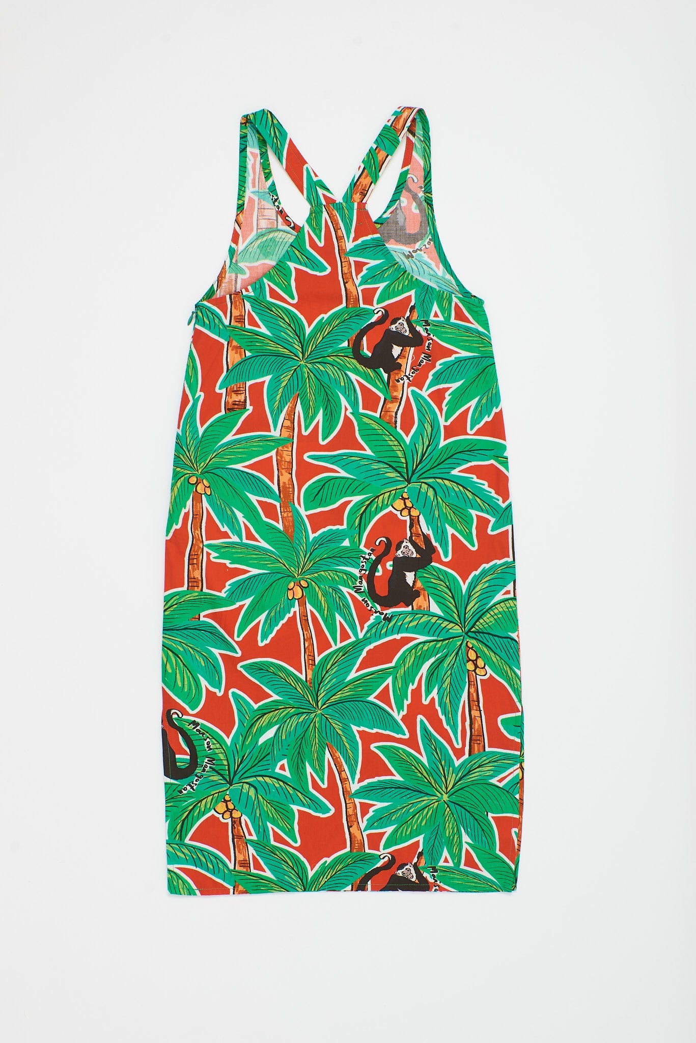MONKEY FOREST DRESS RED