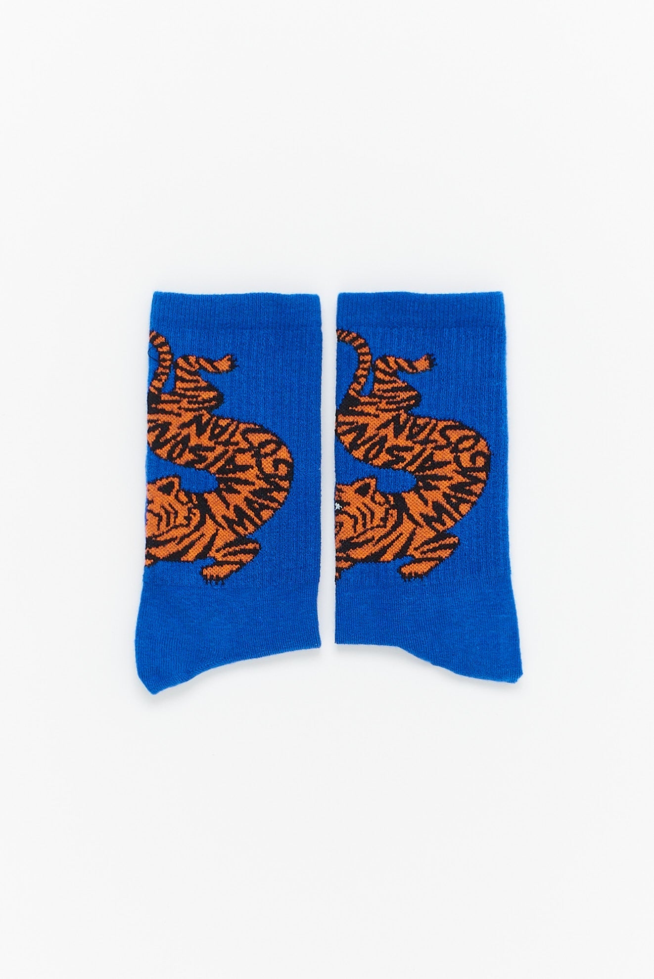TIGER SOCKS BLUE