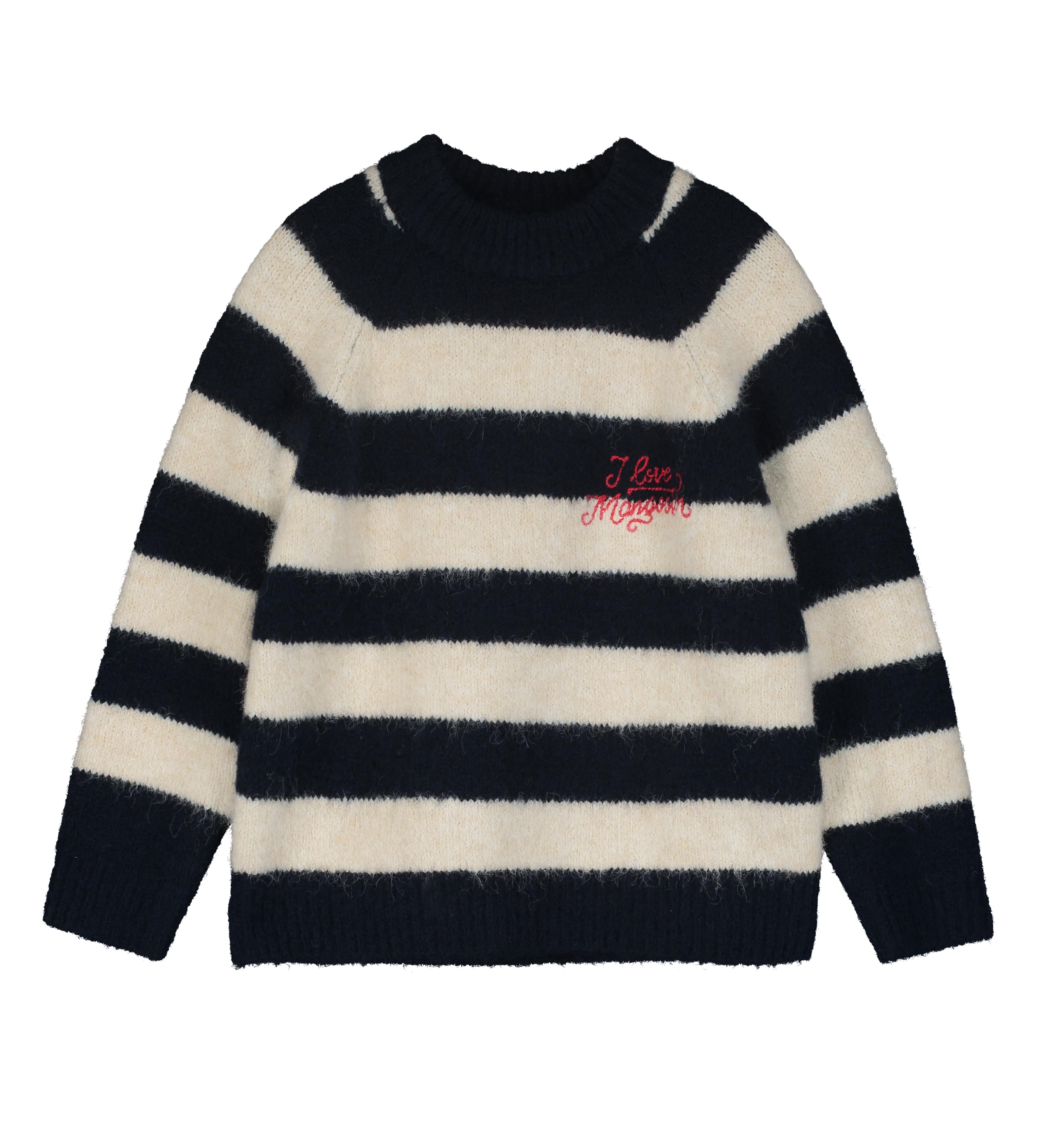 I LOVE KNIT BLUE/IVORY