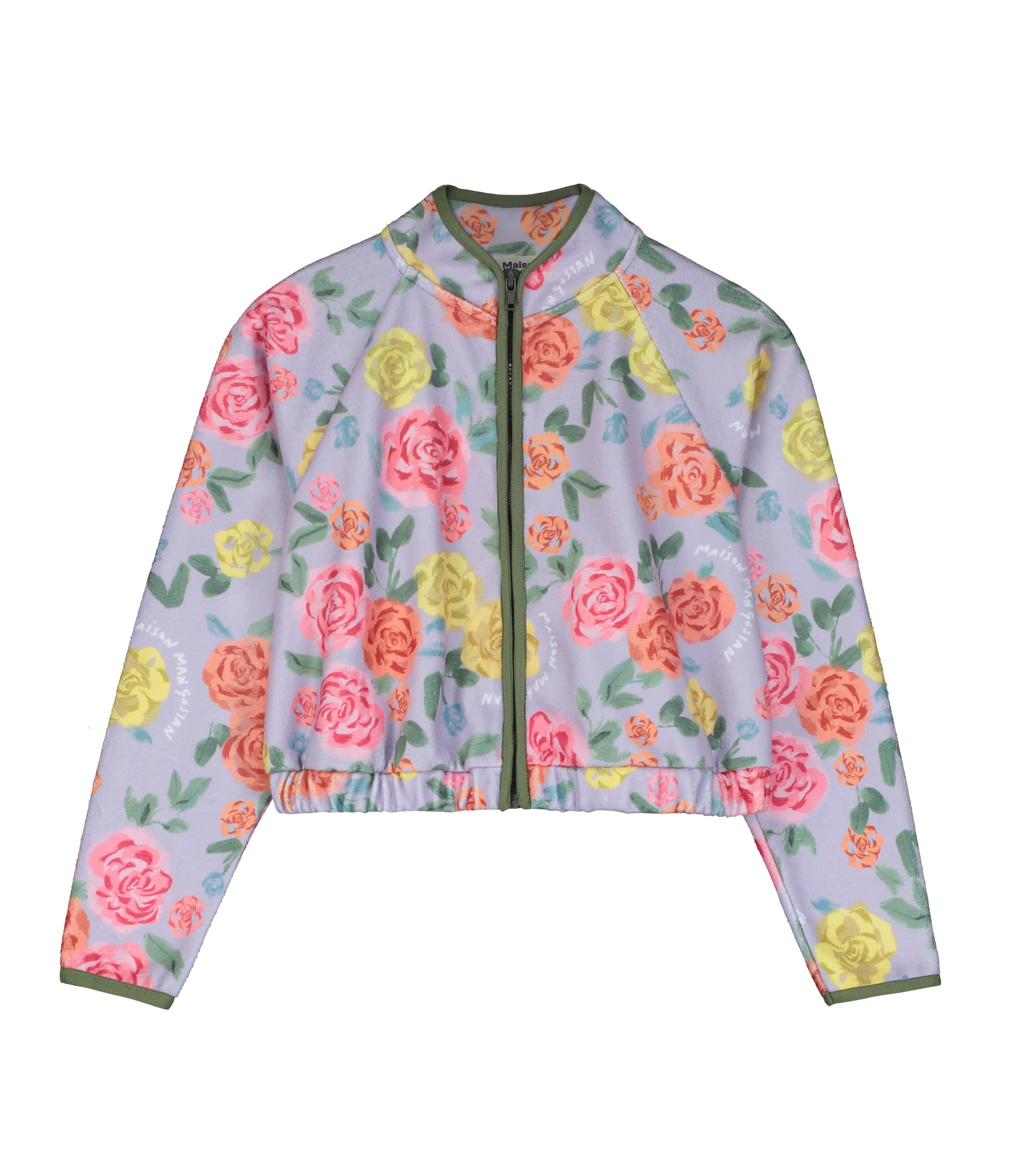 ROSES FLEECE JACKET LILAC