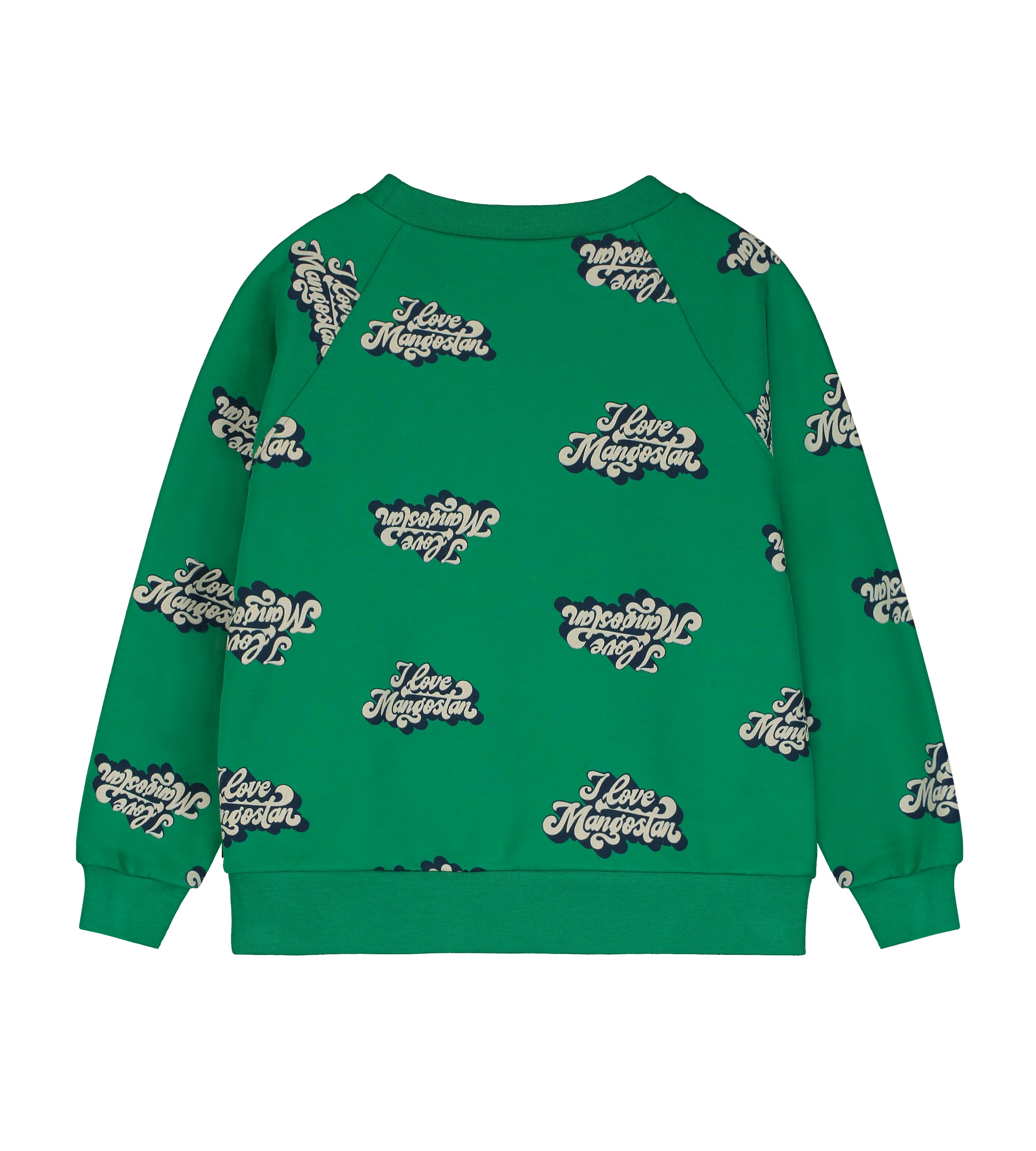 I LOVE MANGOSTAN SWEATSHIRT GREEN
