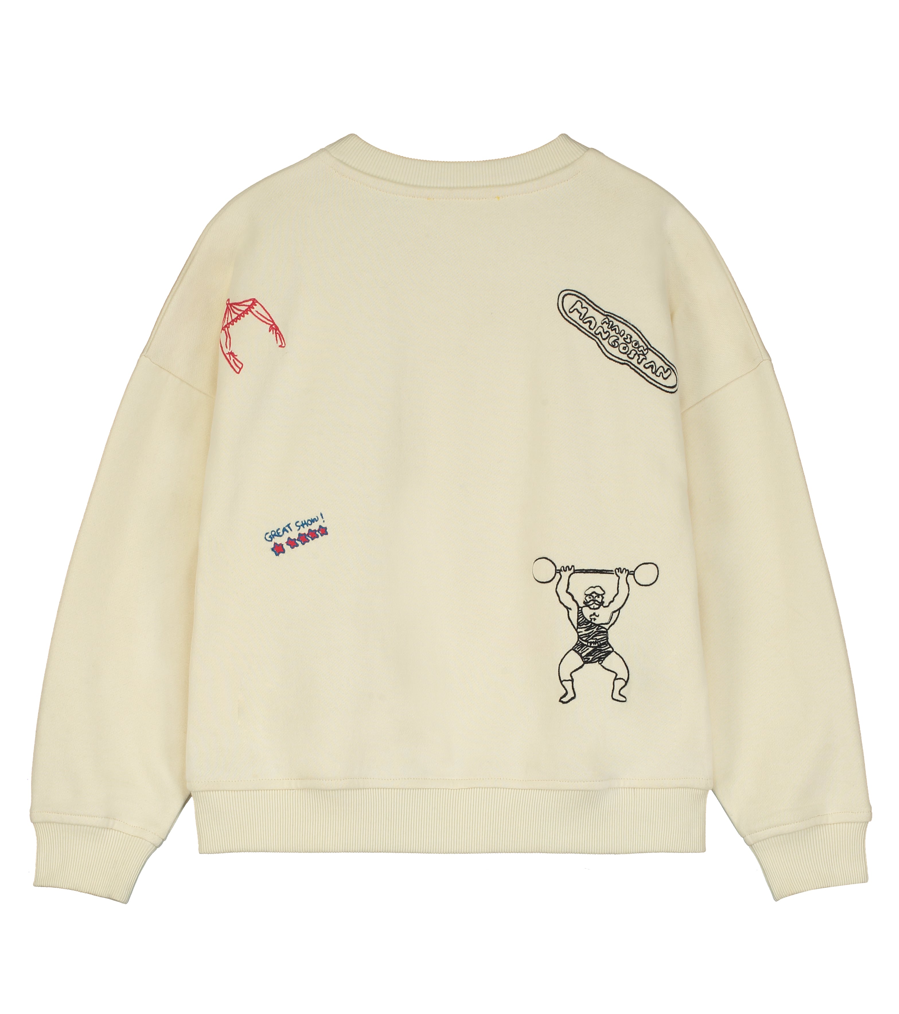 CIRCUS EMBROIDERY SWEATSHIRT ANGORA