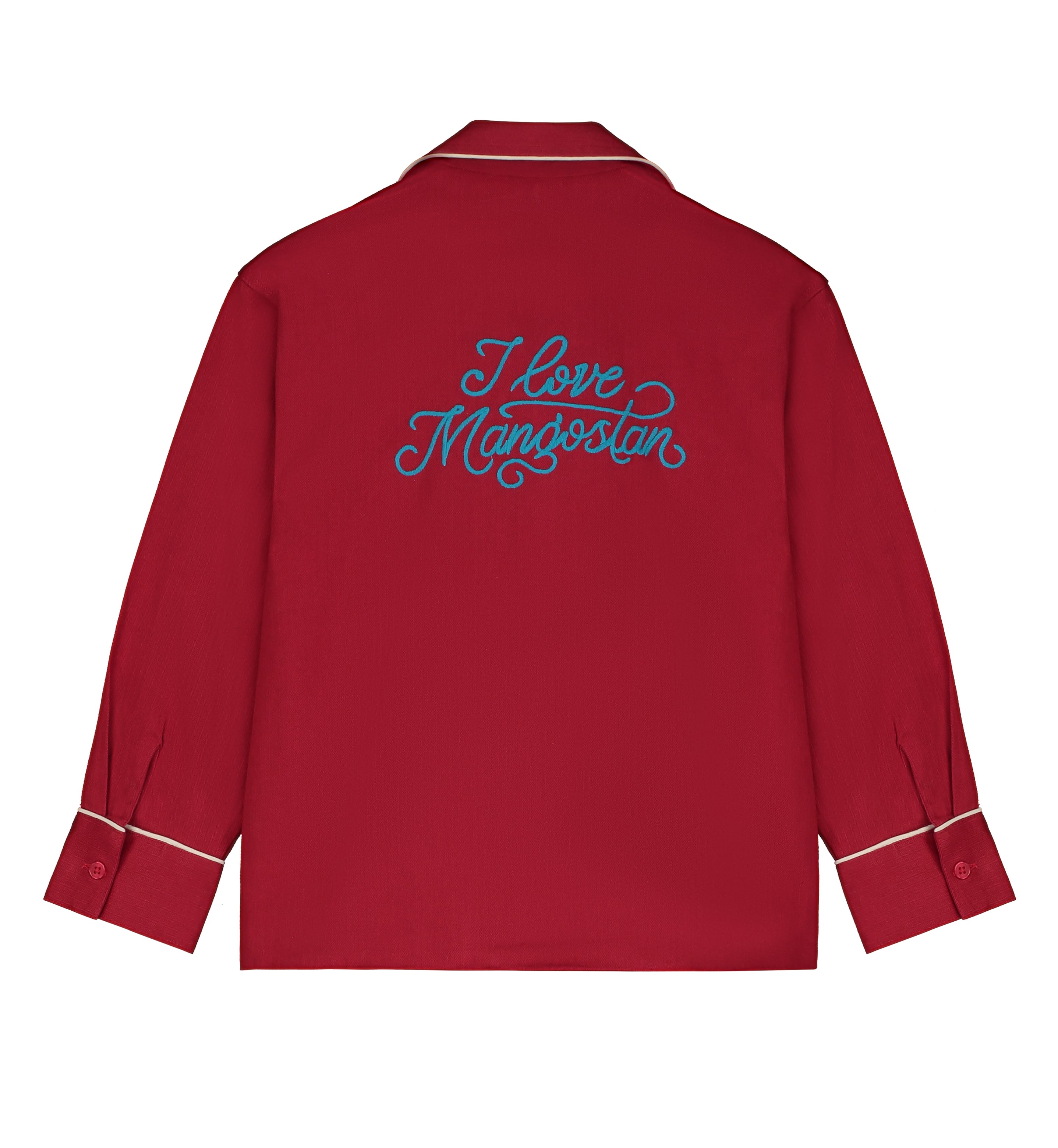 CIRCUS EMBROIDERY SHIRT BURGUNDY