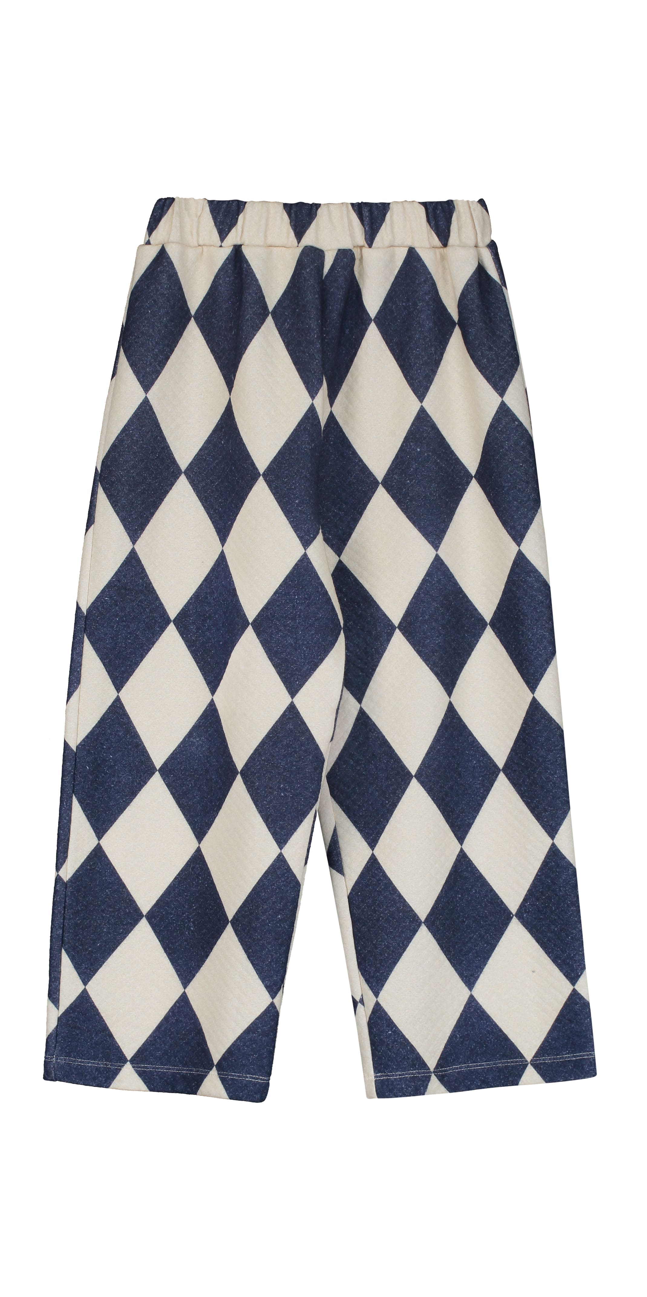 HARLEQUIN PANTS ANGORA/BLUE