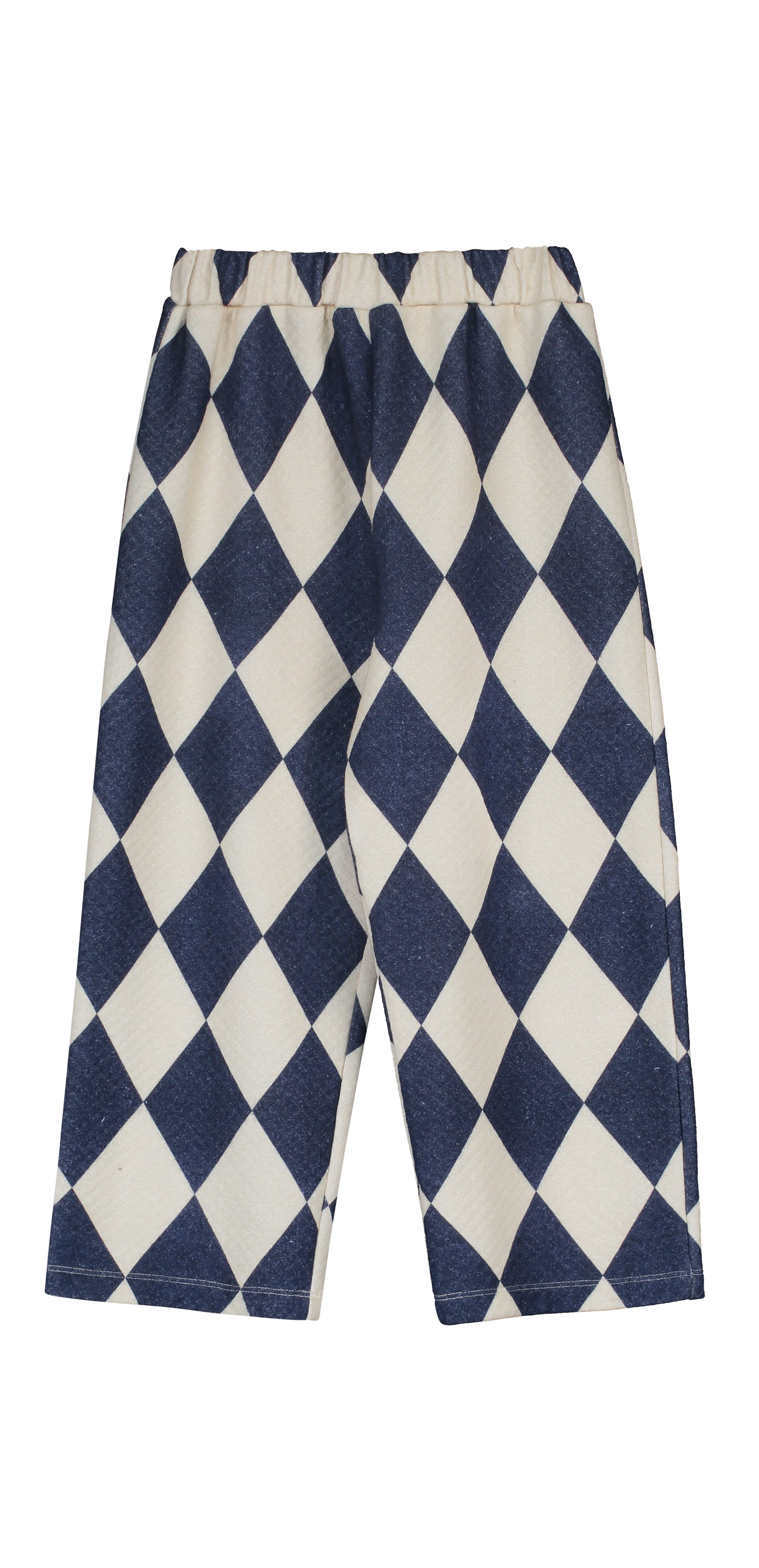 HARLEQUIN PANTS ANGORA/BLUE