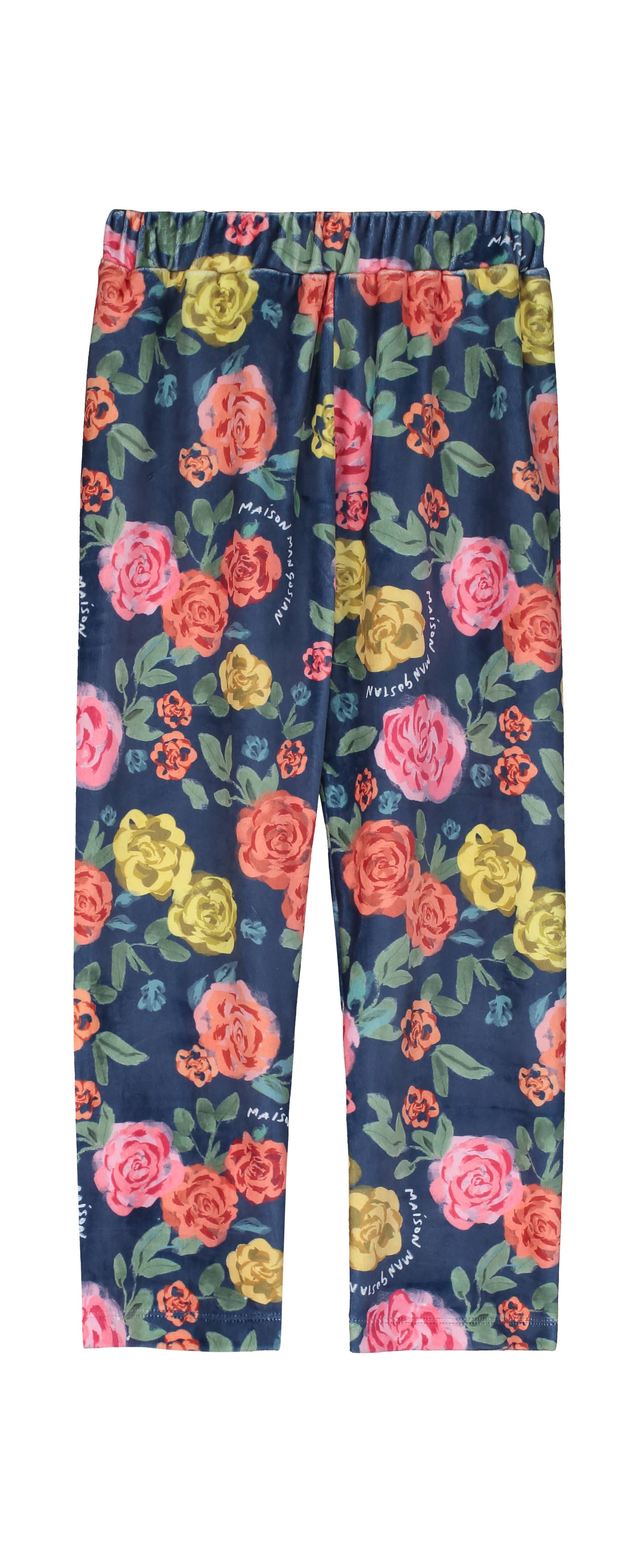 ROSES VELVET TROUSERS NAVY