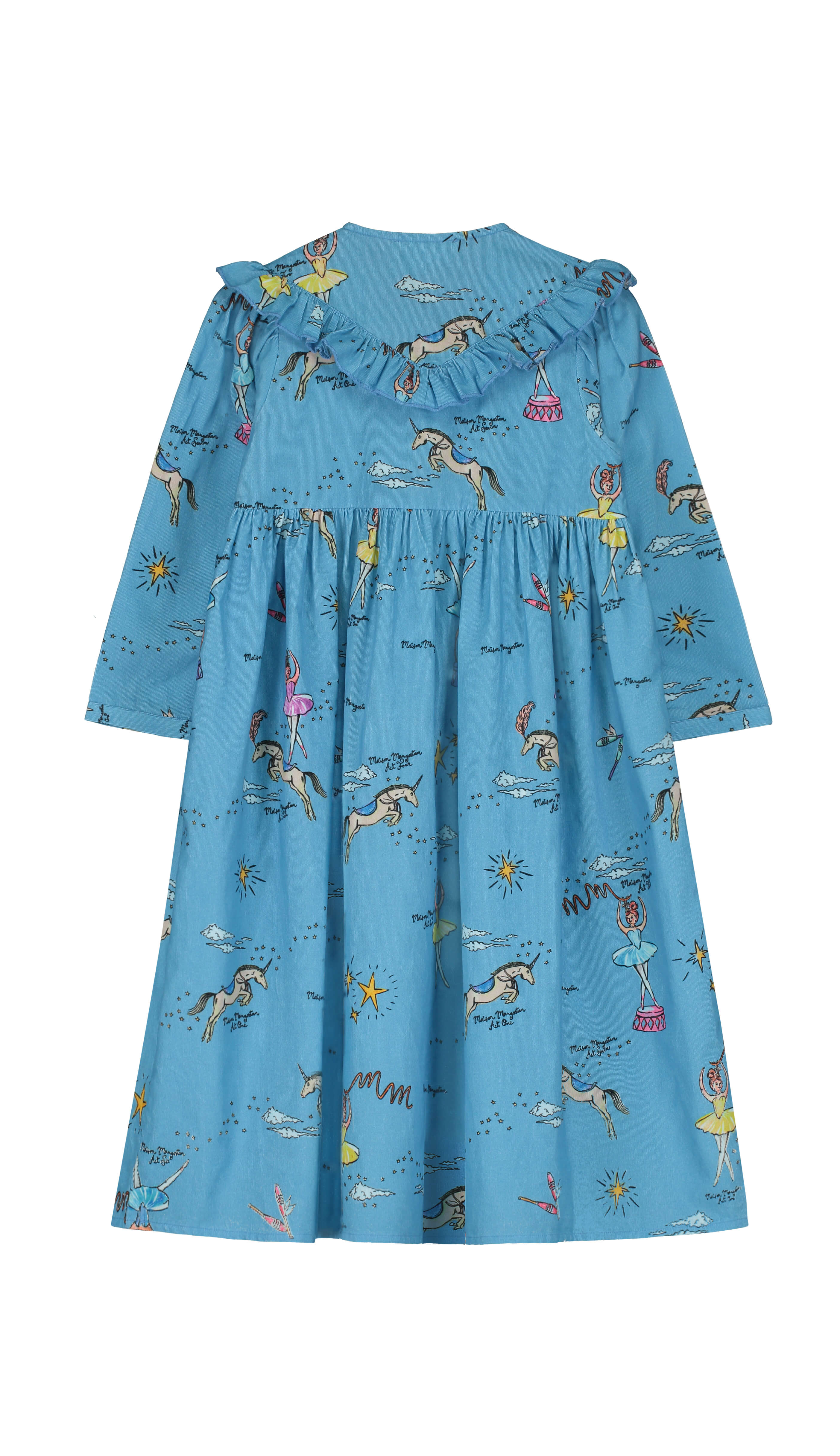 BALLERINA DRESS ANGORA/BLUE