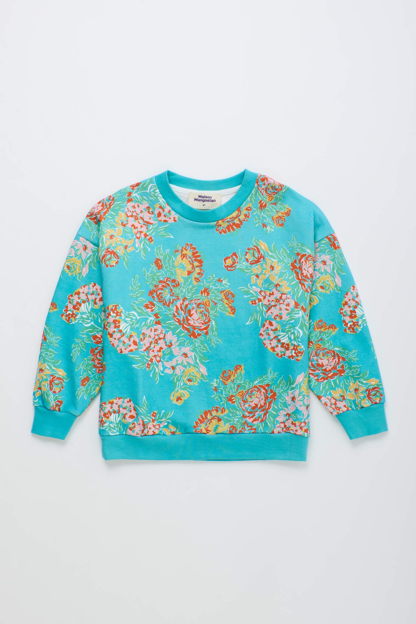 VINTAGE FLOWERS SWEATSHIRT MINT
