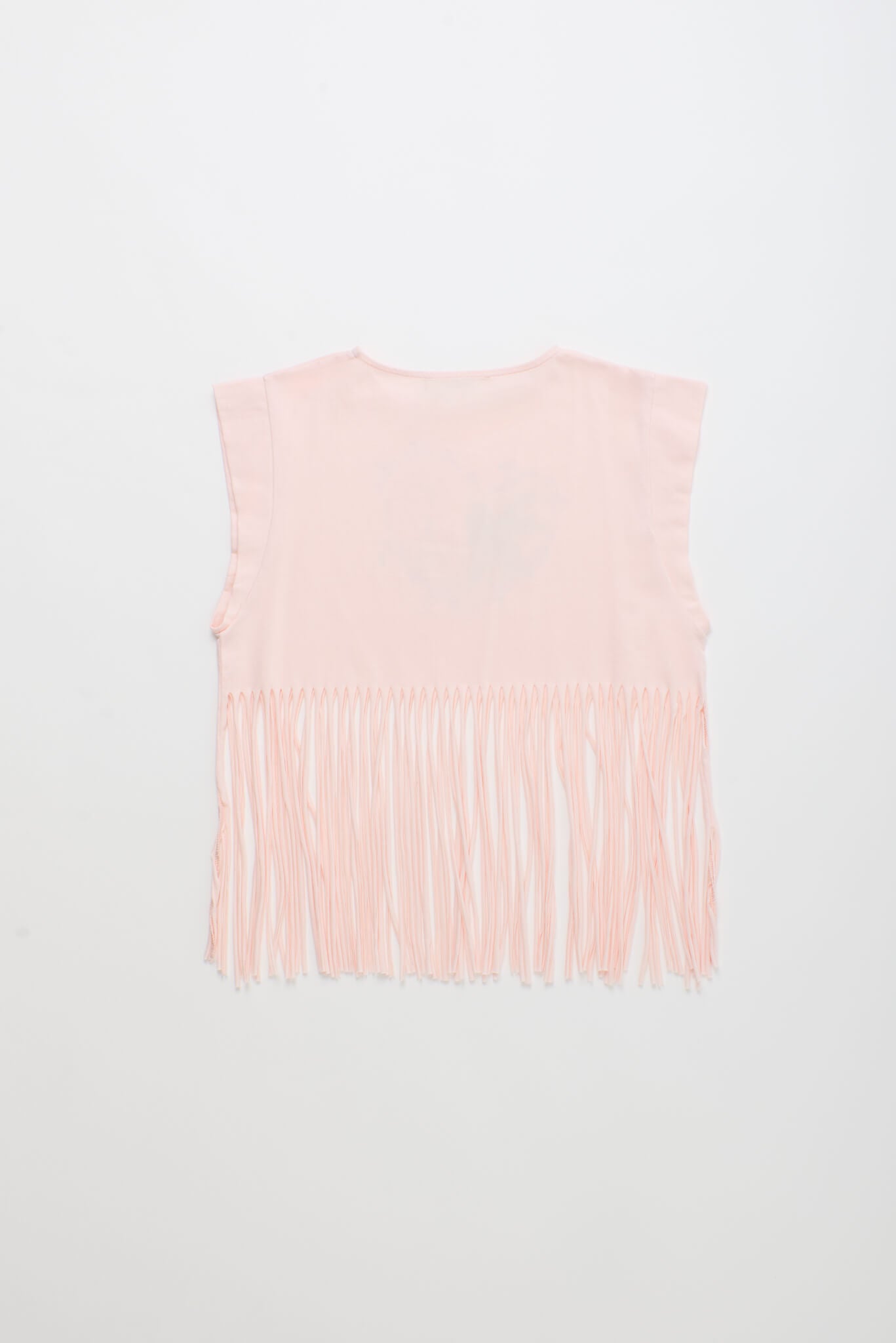 BIRDS FRINGE TOP BLUSH
