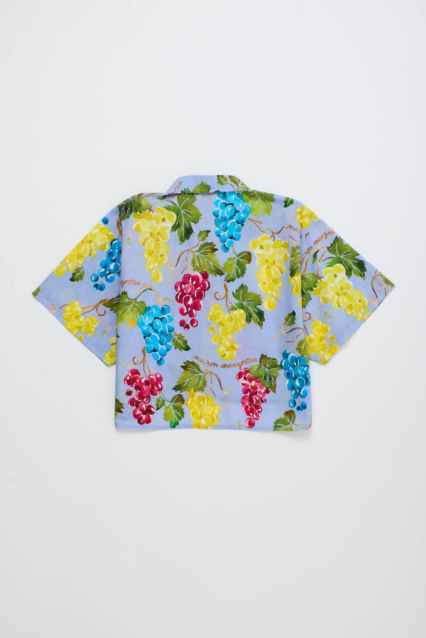 UVAS CROPPED SHIRT LIGHT BLUE