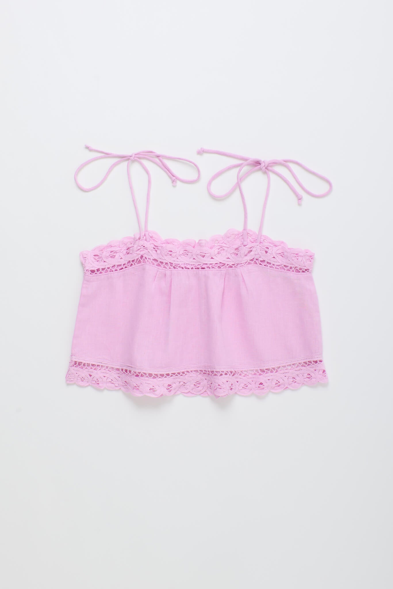 ISLA LACE TOP PINK