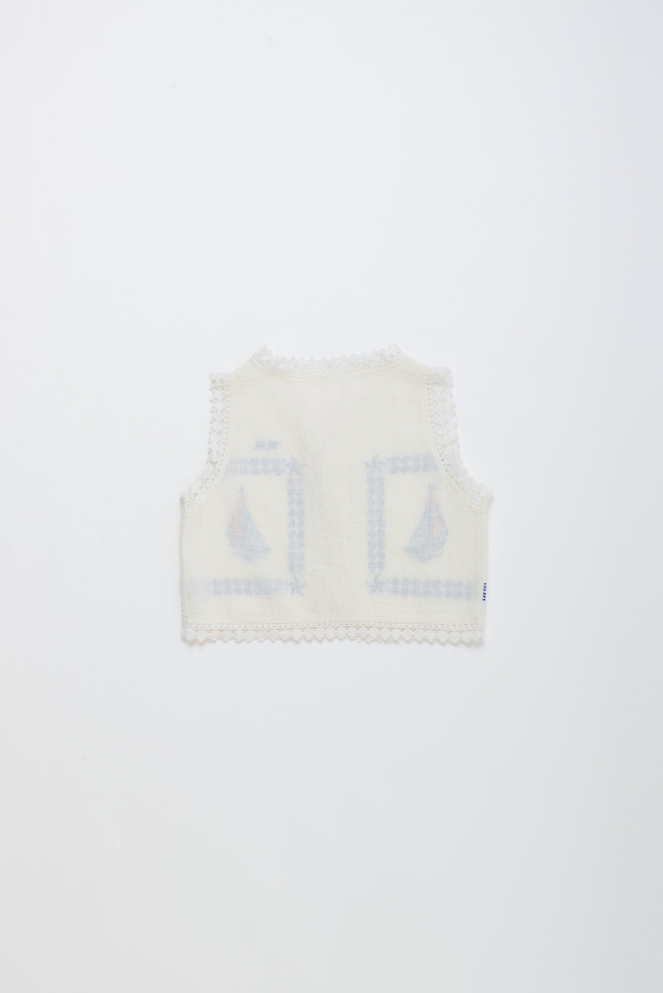 BARCOS EMBROIDERED VEST TOP WHITE