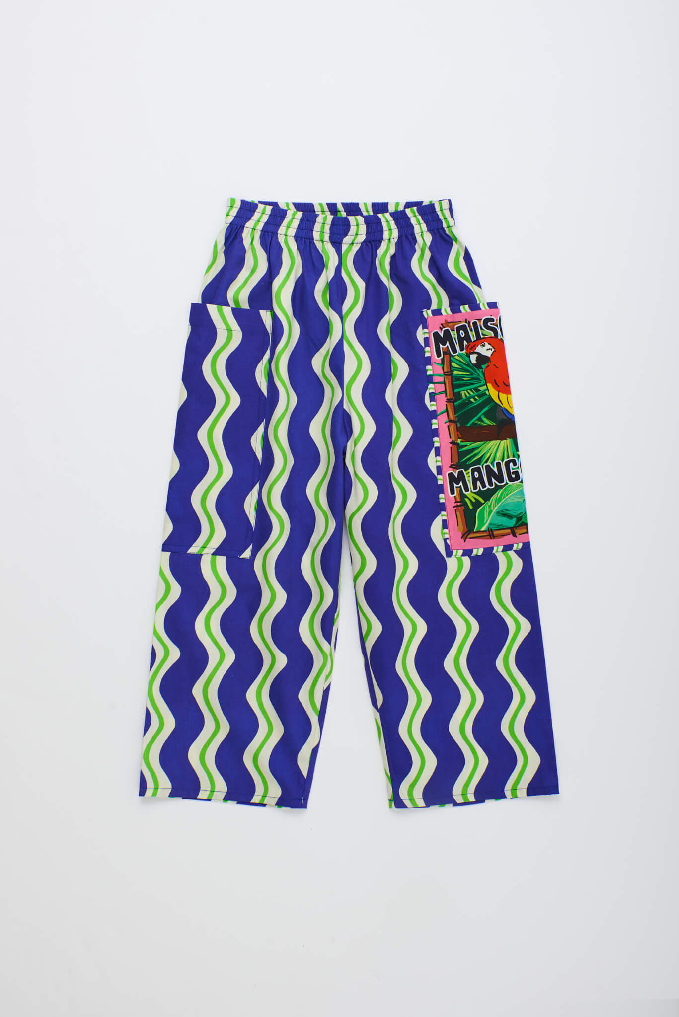 LOROS WAVY PANTS NAVY BLUE