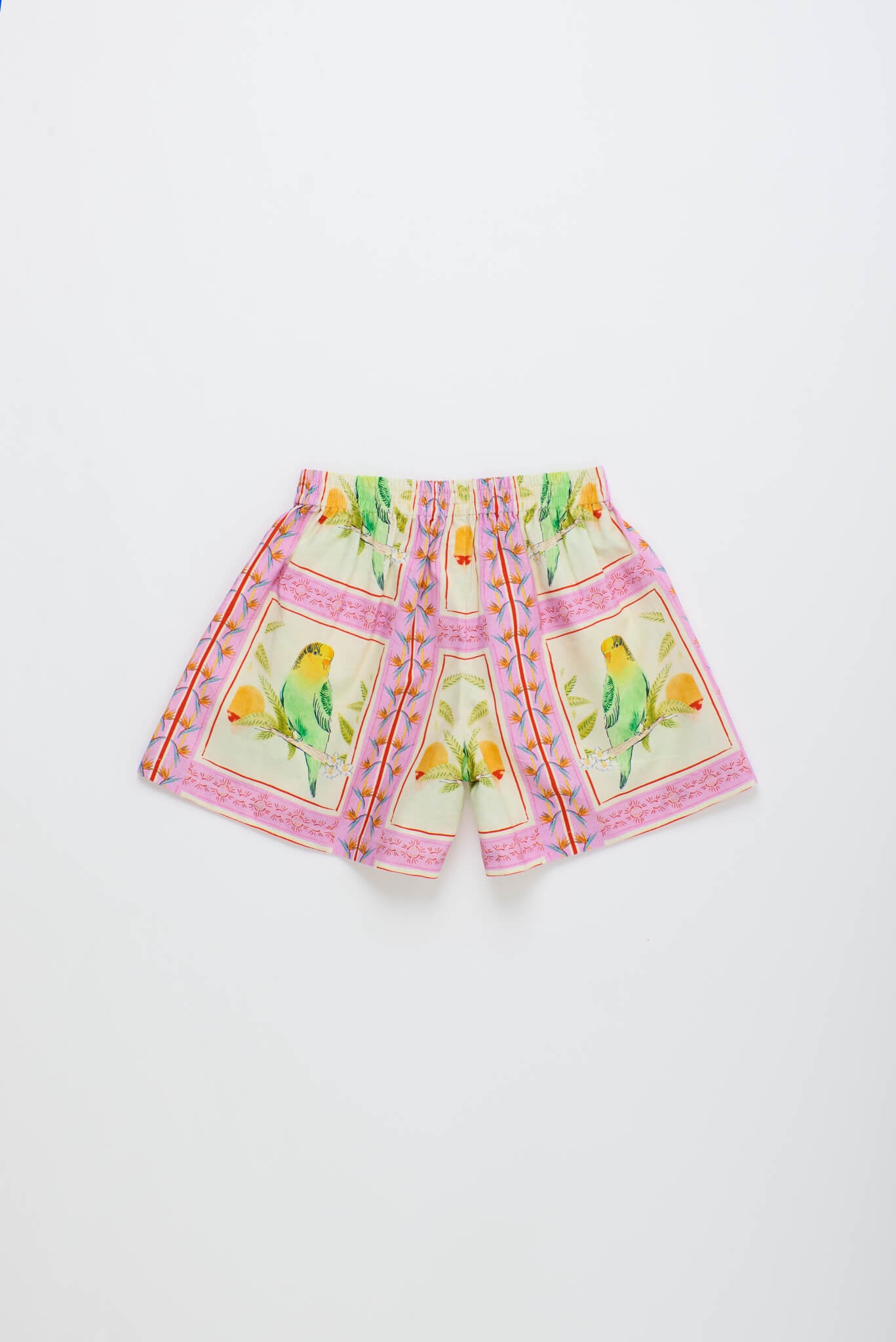 BIRDS PATCHWORK SHORTS BLUSH