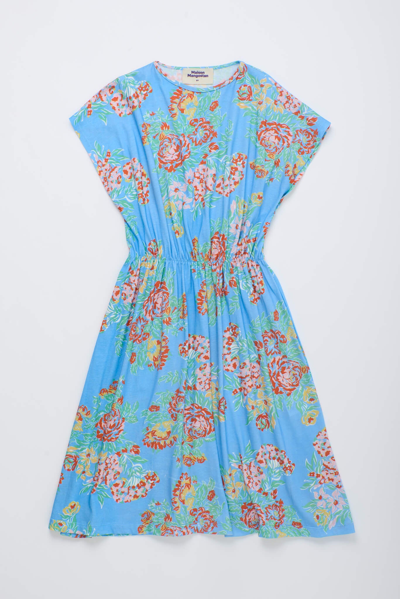 VINTAGE FLOWERS DRESS BLUE