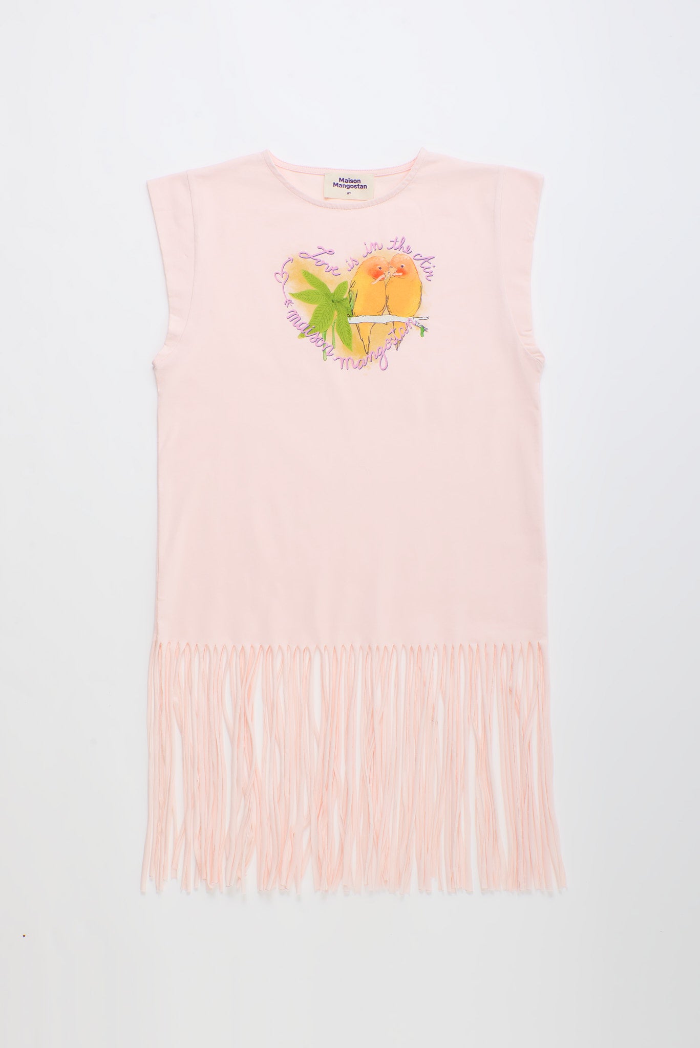 BIRDS DRESS BLUSH