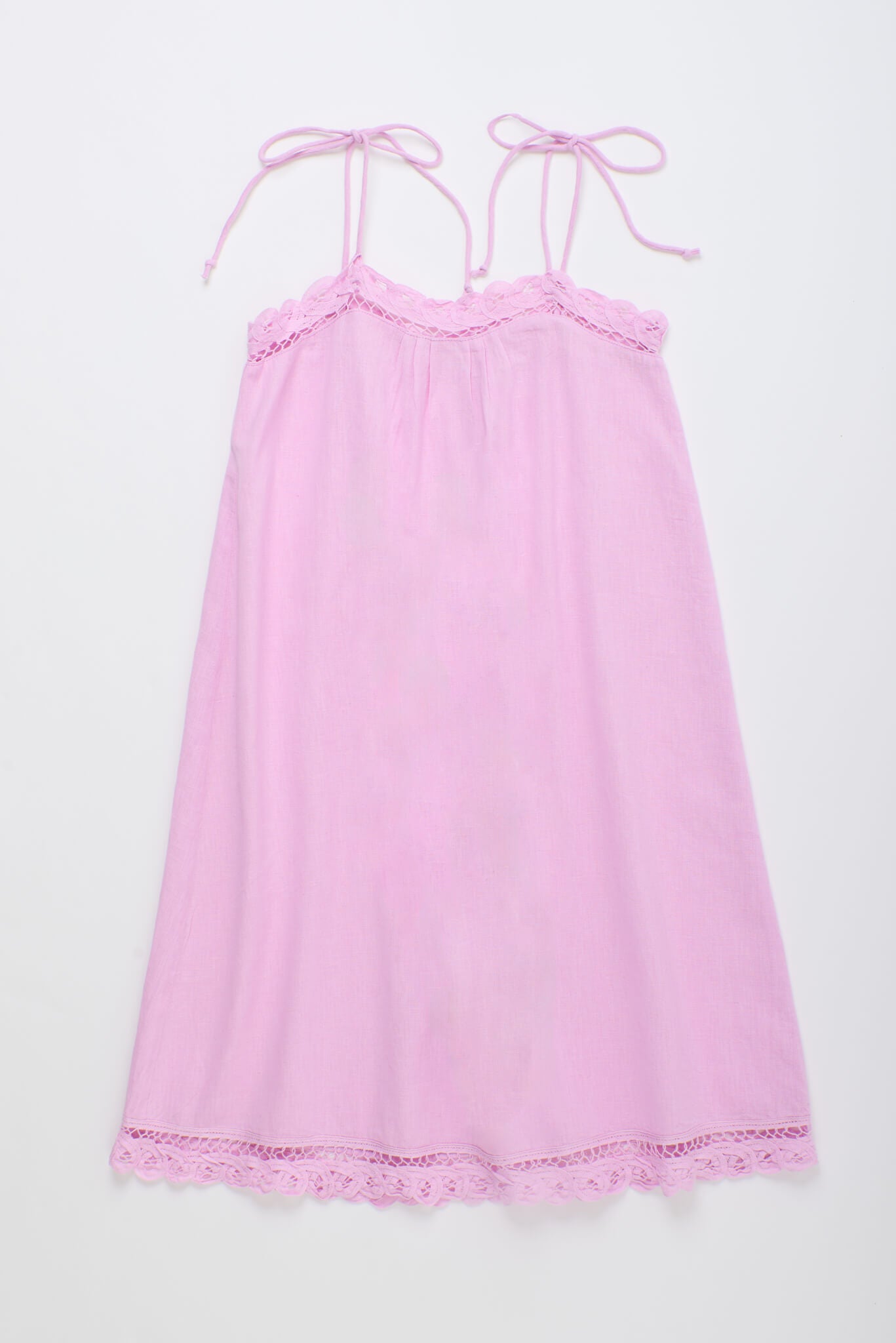 ISLA LACE DRESS PINK