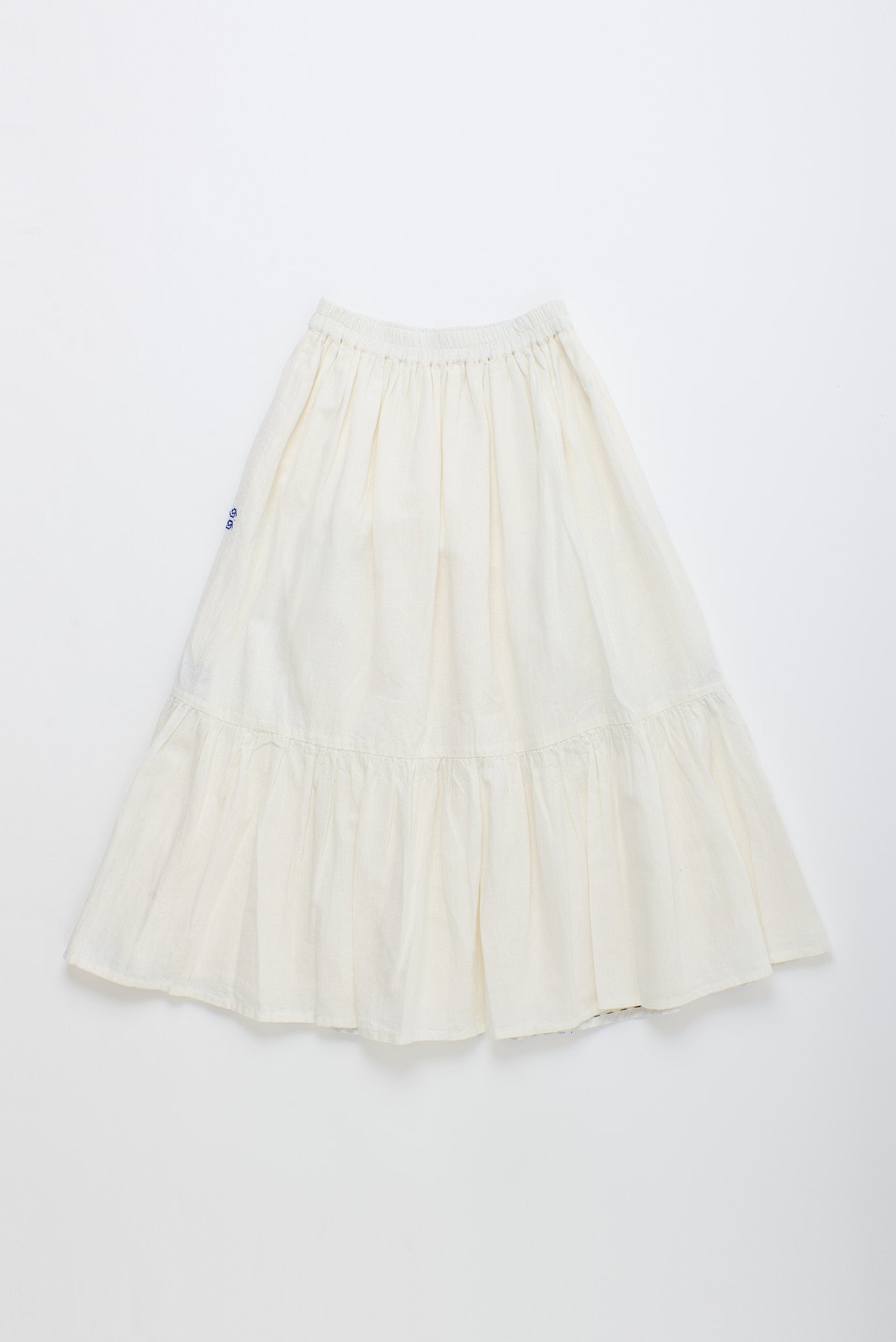 BARCOS EMBROIDERED SKIRT WHITE