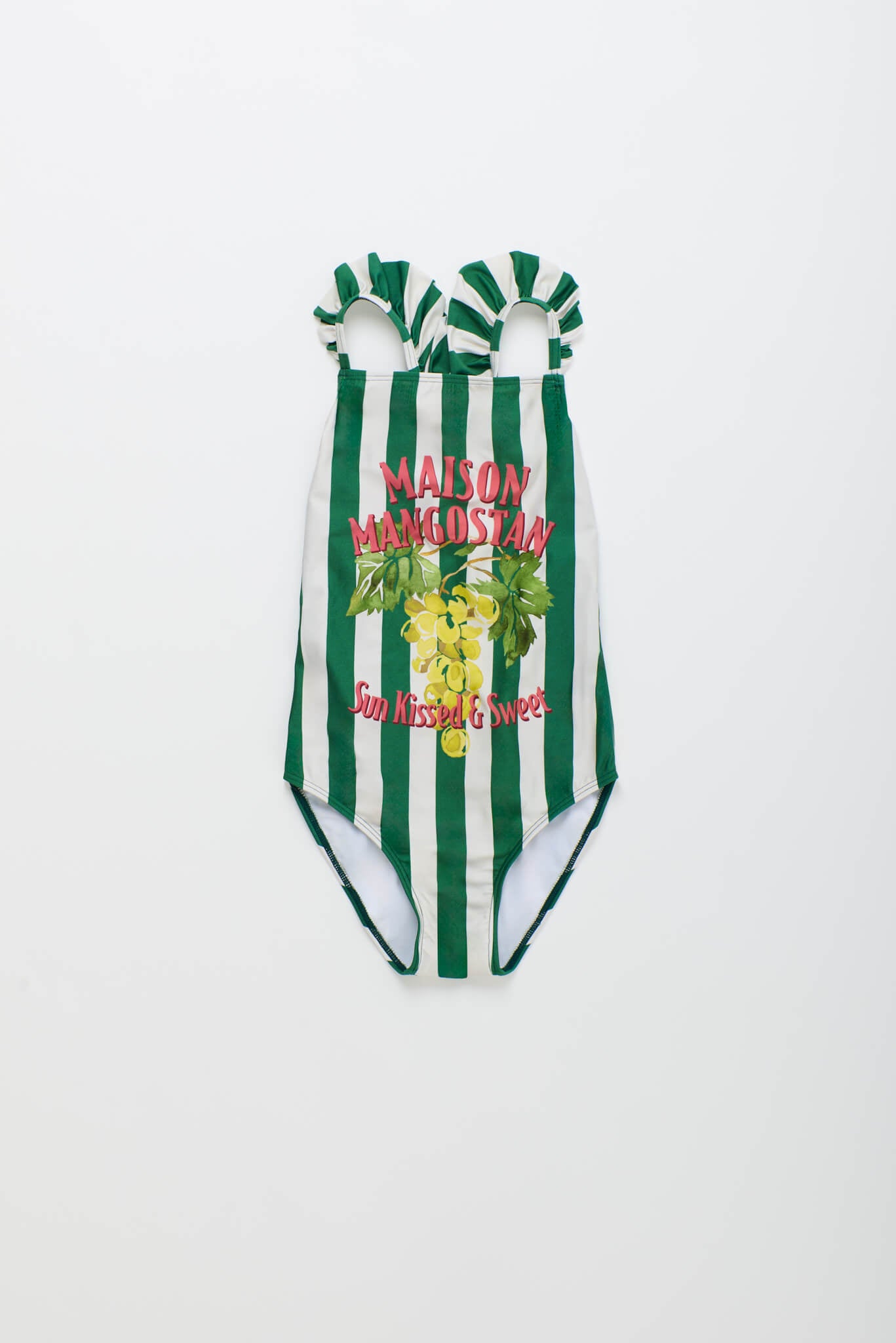 UVAS STRIPED SWIMSUIT GREEN