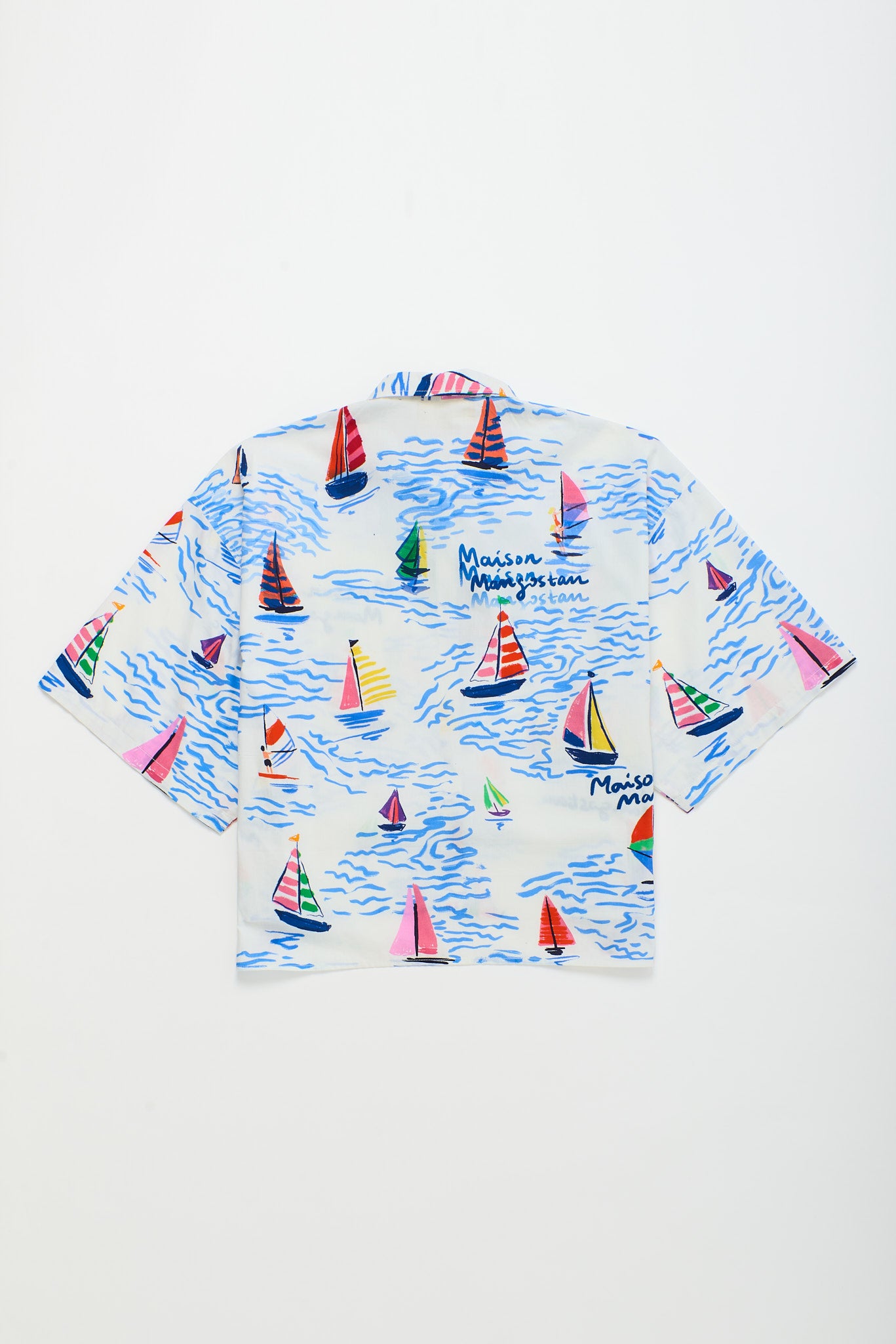 BARCOS CROPPED SHIRT WHITE