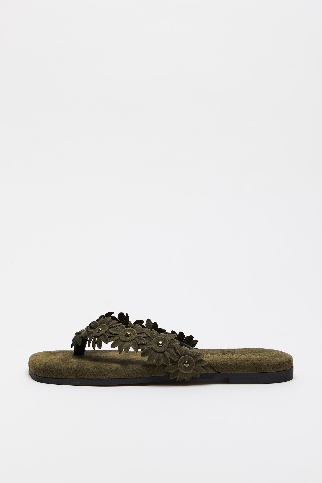 DAISY SUEDE GREEN SANDALS