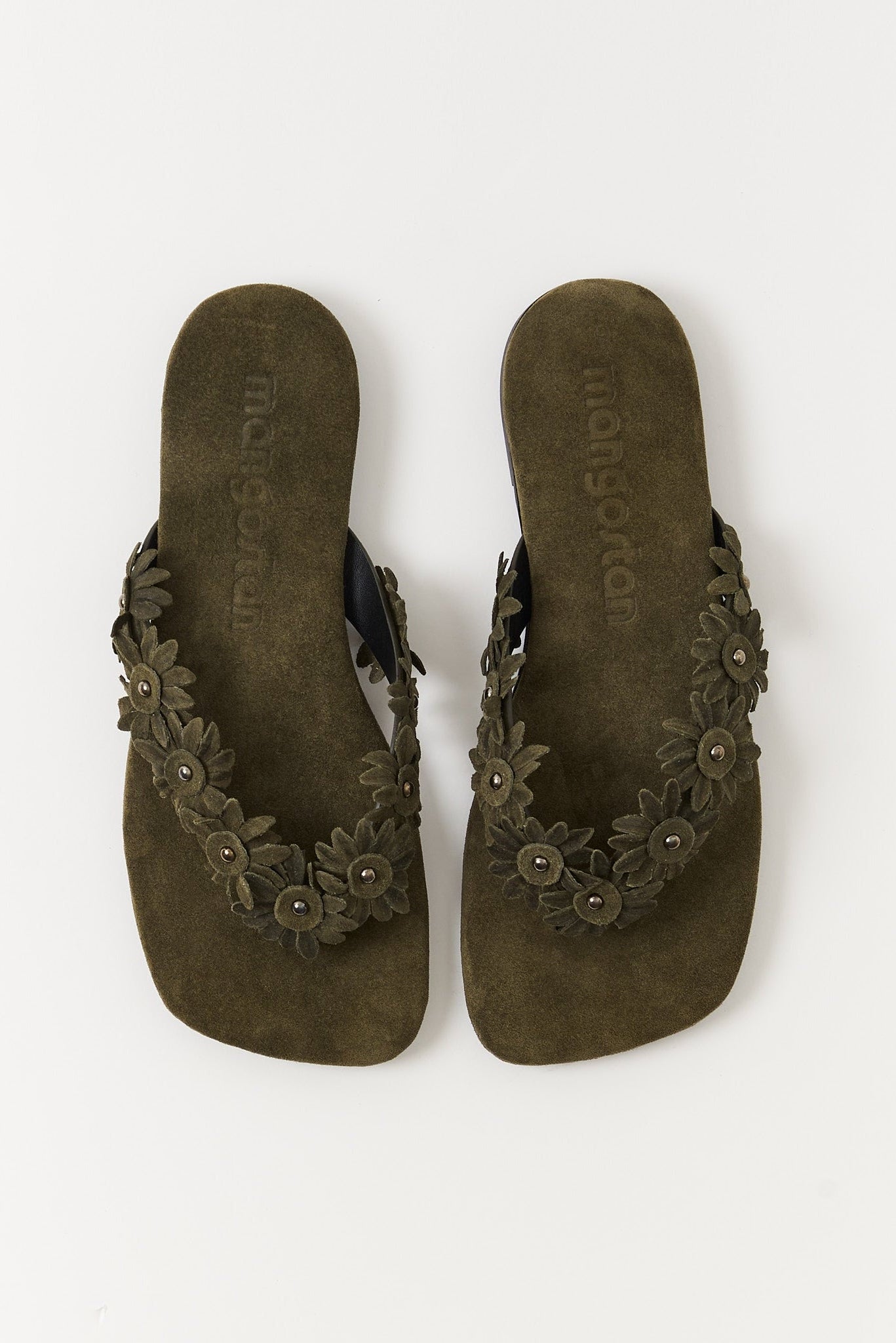 DAISY SUEDE GREEN SANDALS