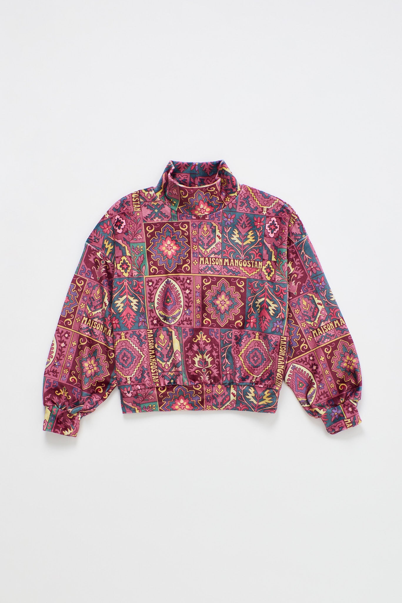 CARPET VELVET SWEATER BURGUNDY