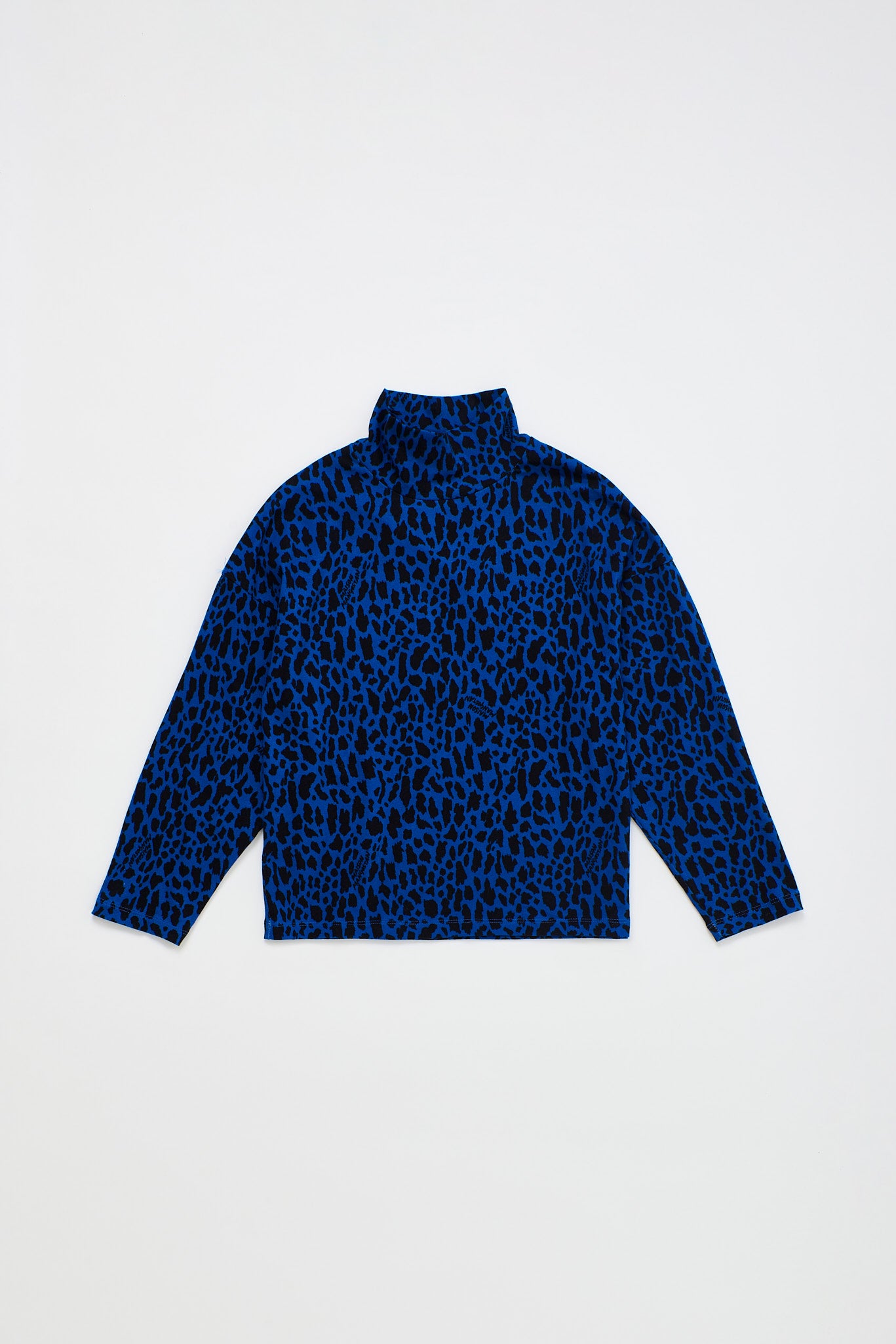 ANIMAL PRINT TURTLE T-SHIRT BLUE
