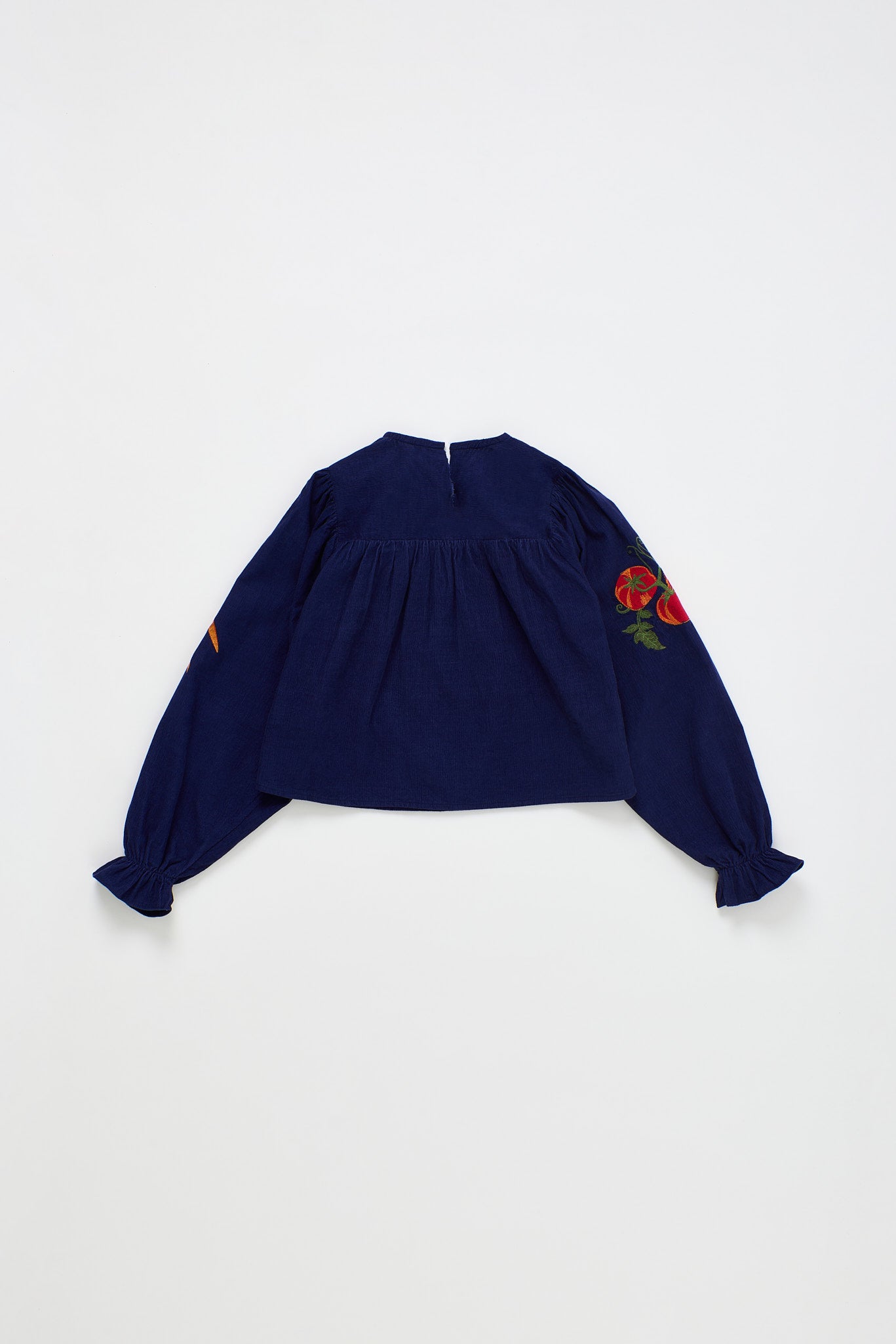 VEGETABLES MICROCORDUROY TOP BLUE