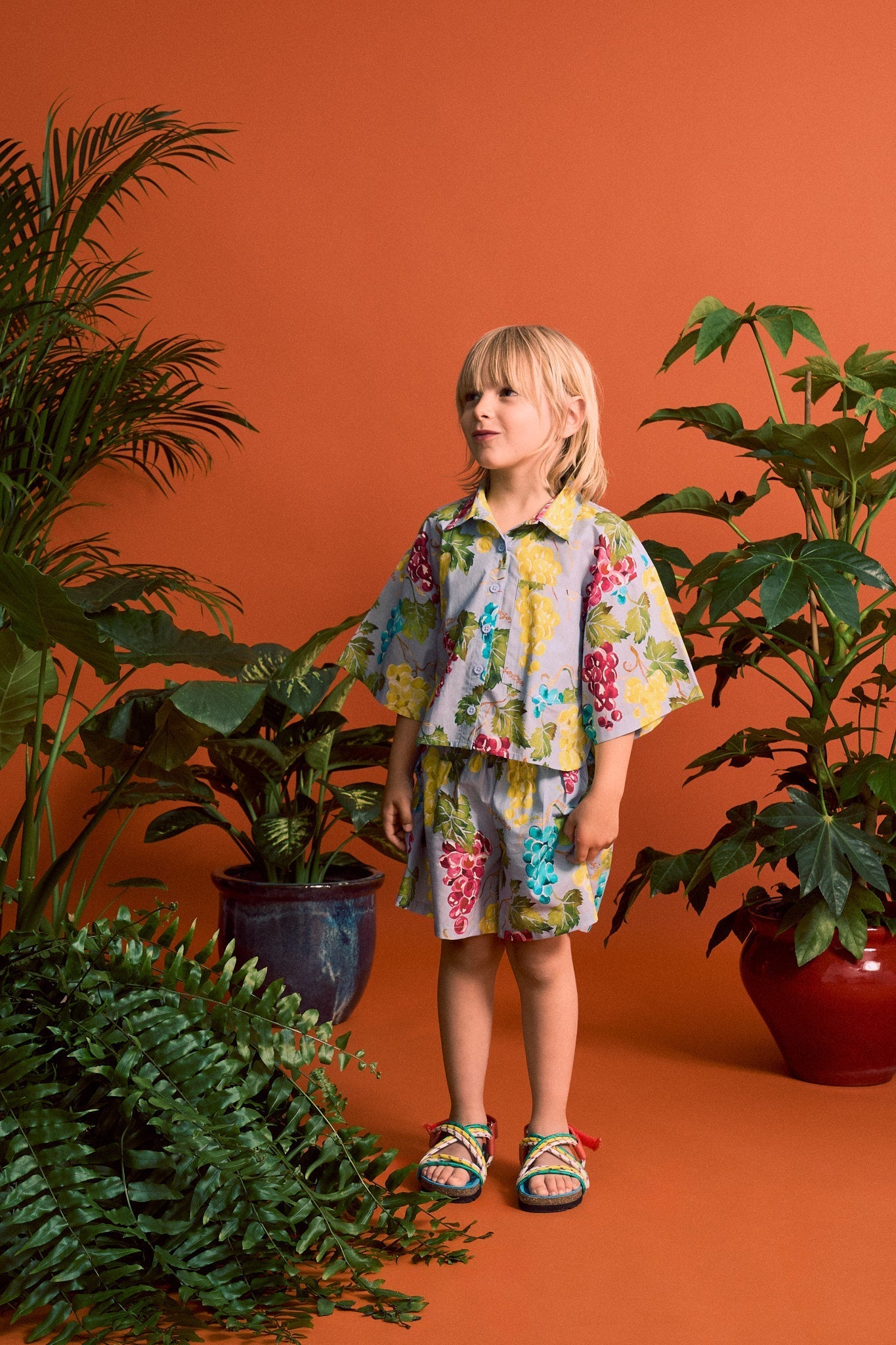 UVAS CROPPED SHIRT LIGHT BLUE