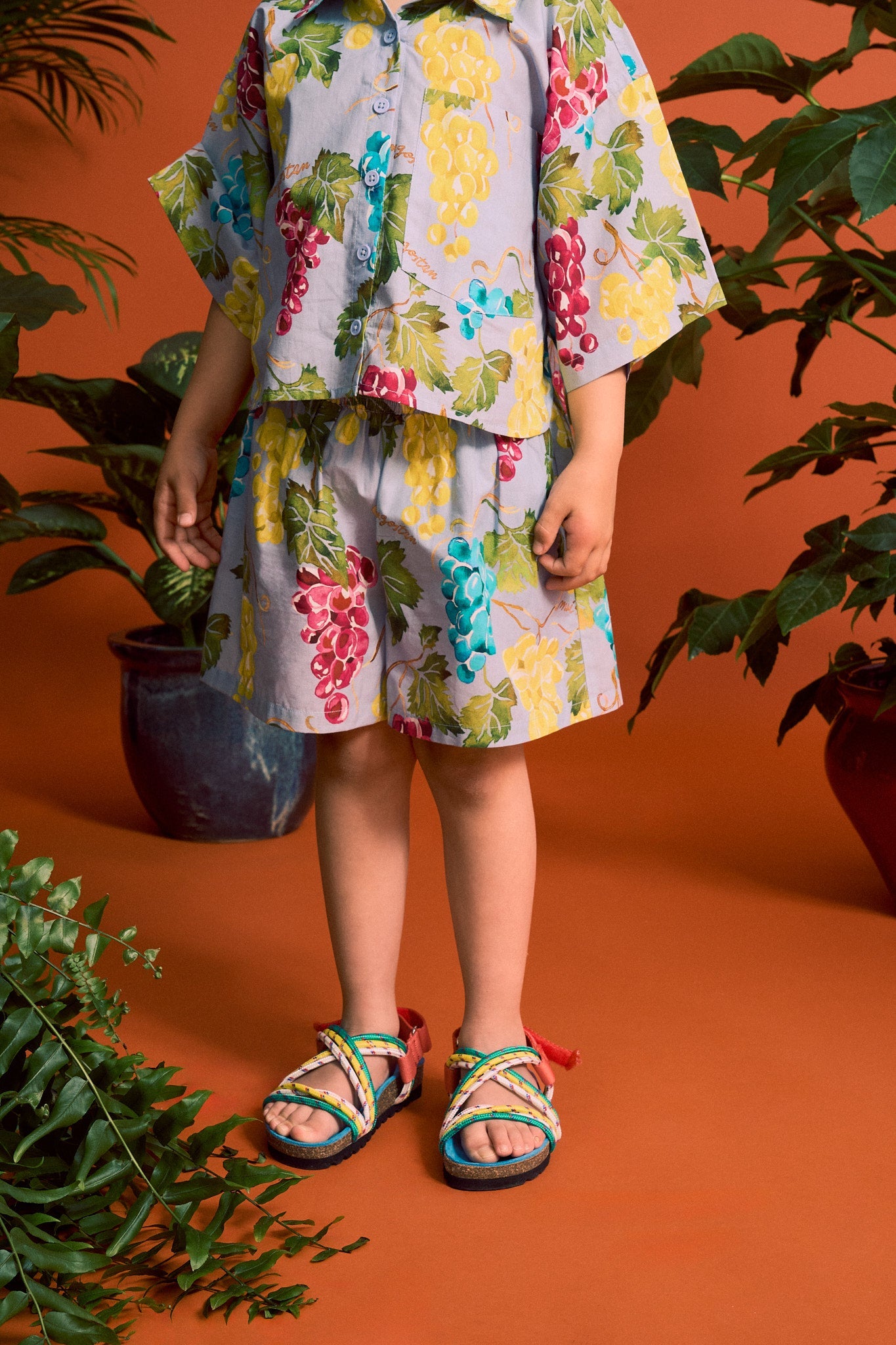 UVAS CROPPED SHIRT LIGHT BLUE