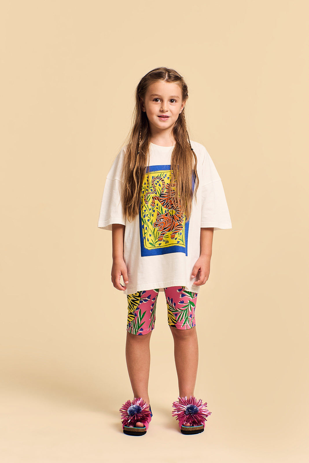 TIGER T-SHIRT CLOUDY WHITE