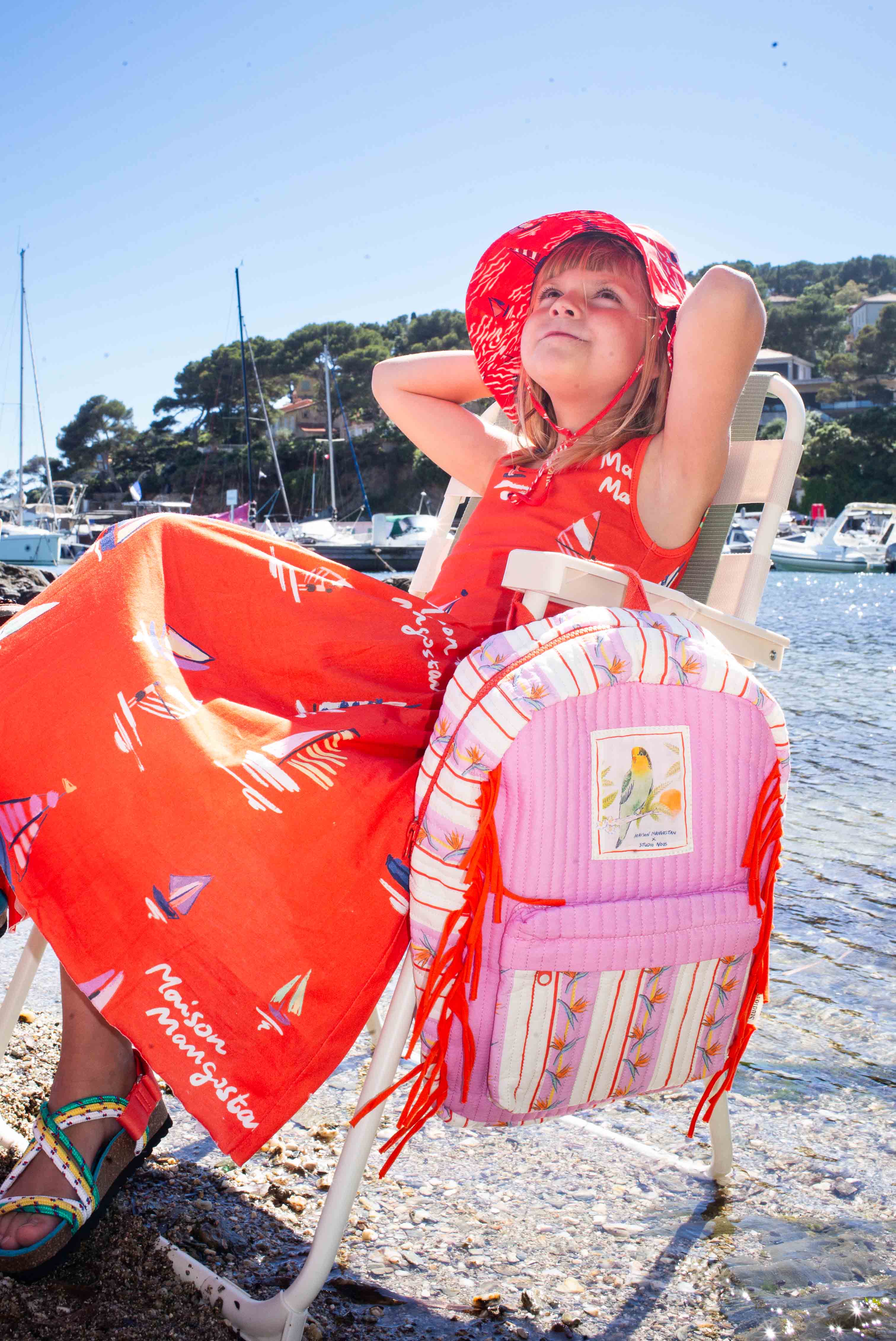 MAISON MANGOSTAN X STUDIO NOOS BIRDS MIDI BACKPACK