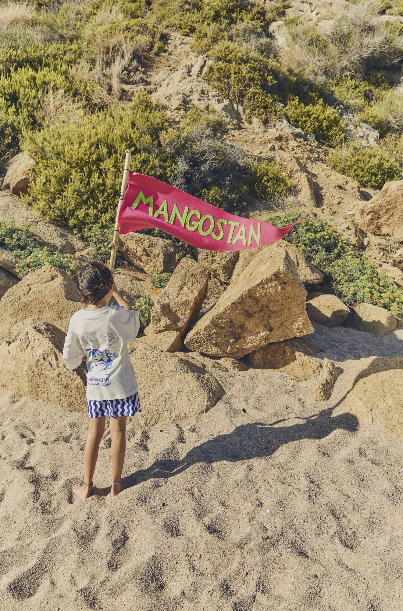 LOROS WAVY SWIMSHORTS BLUE