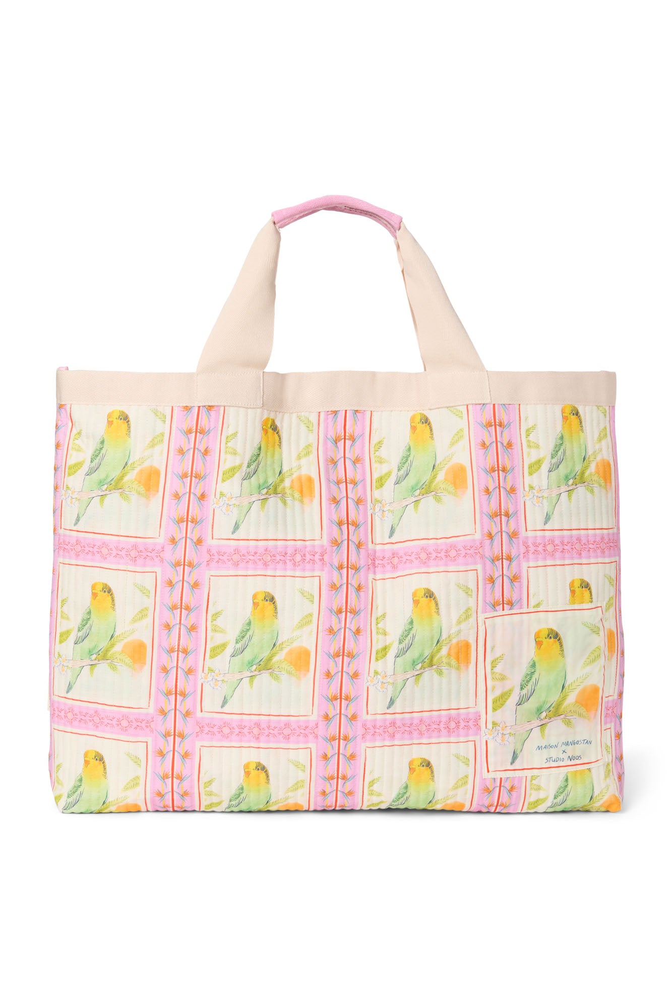 MAISON MANGOSTAN X STUDIO NOOS BIRDS BEACH BAG