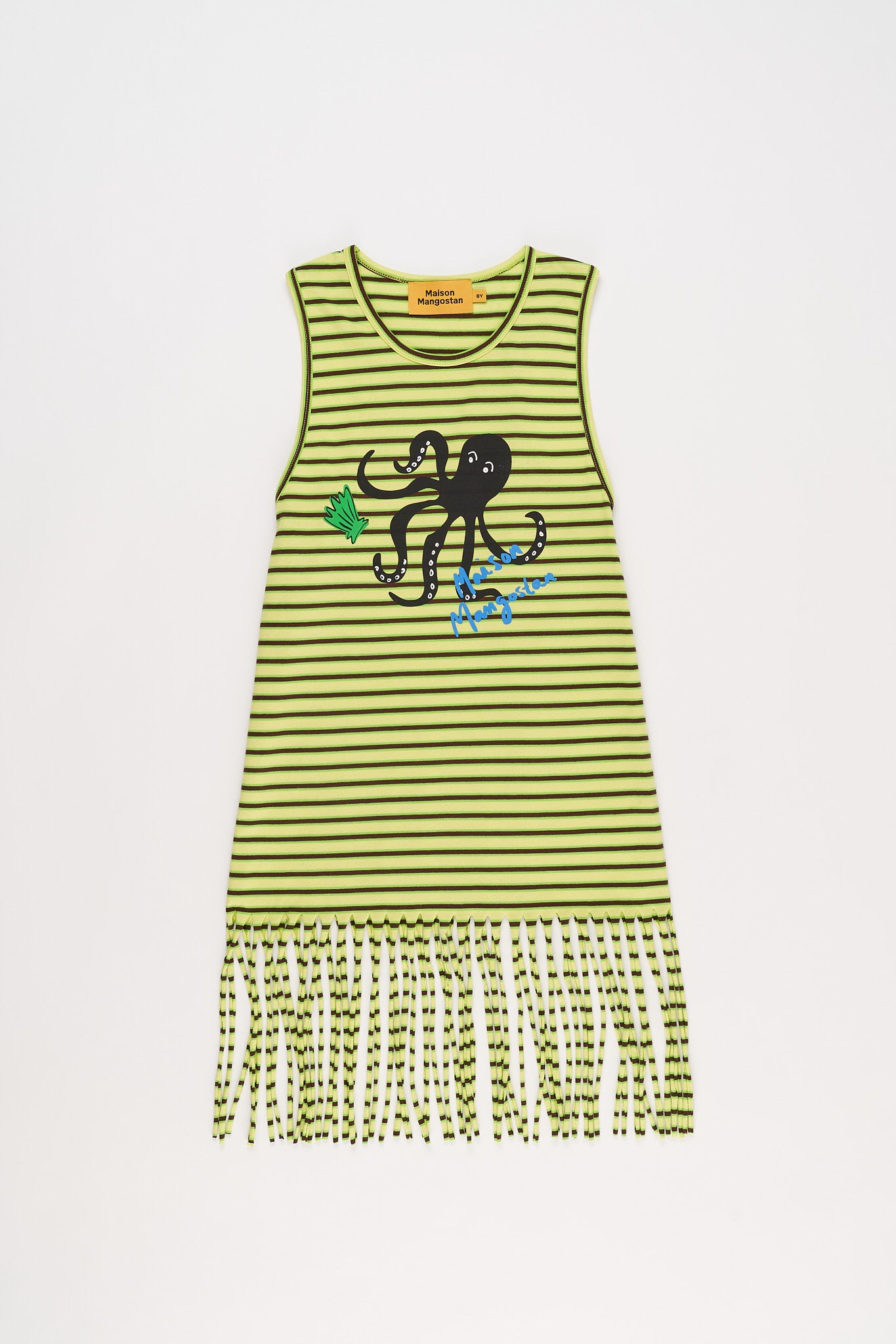 Kleid mit Oktopus-Fransen