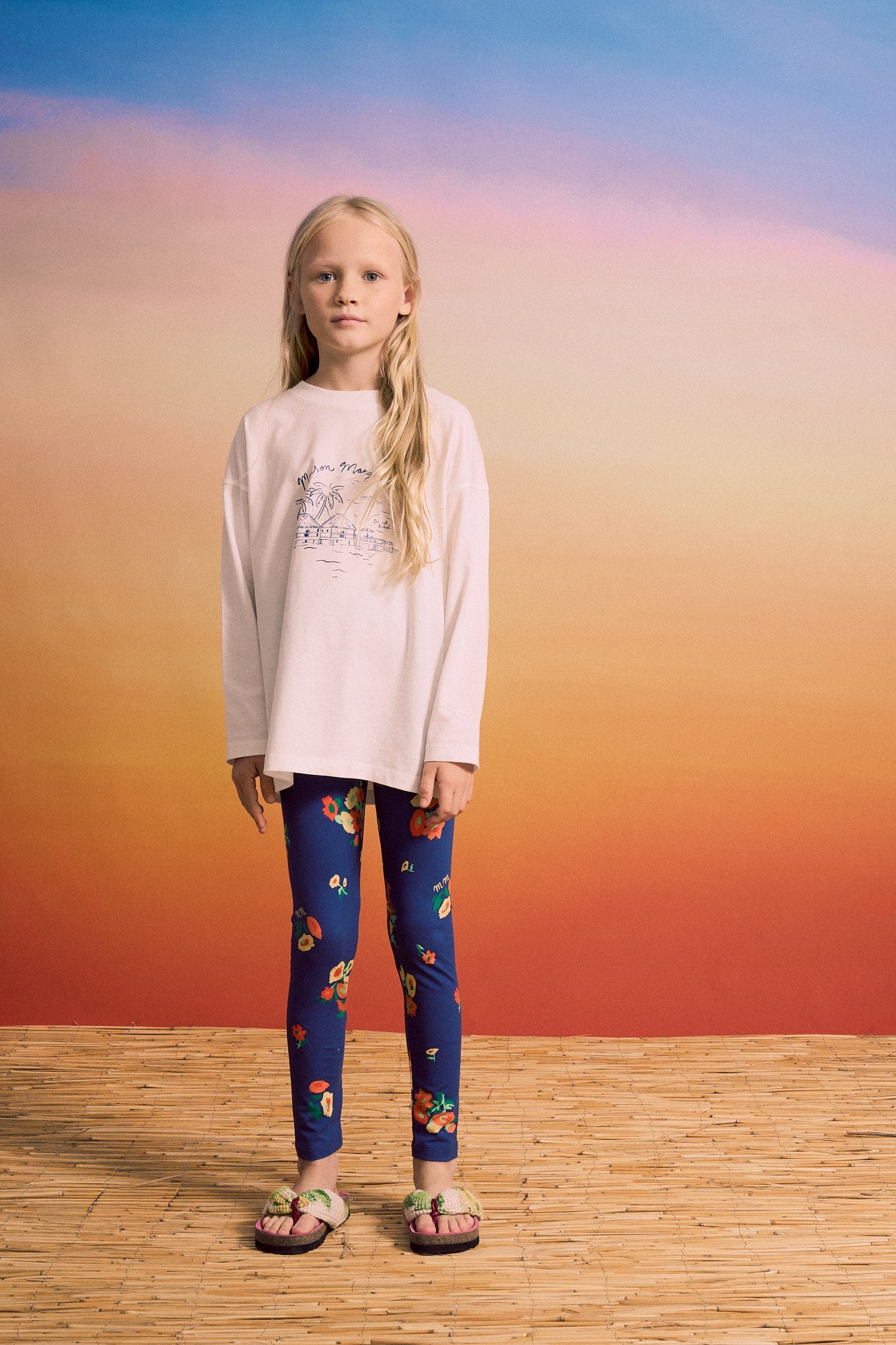 BLOSSOM LEGGINGS BLUE