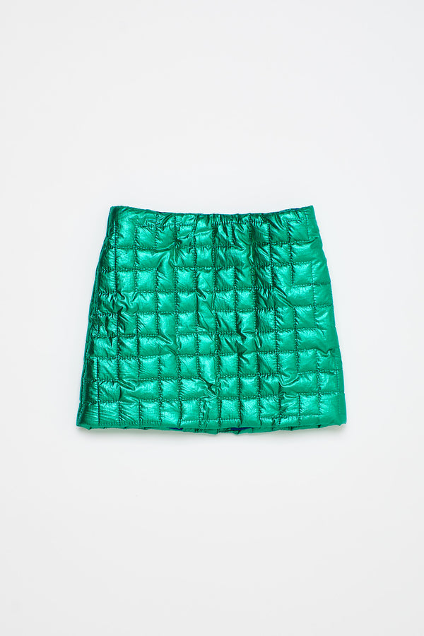 Galatic Miniskirt Metallic Green