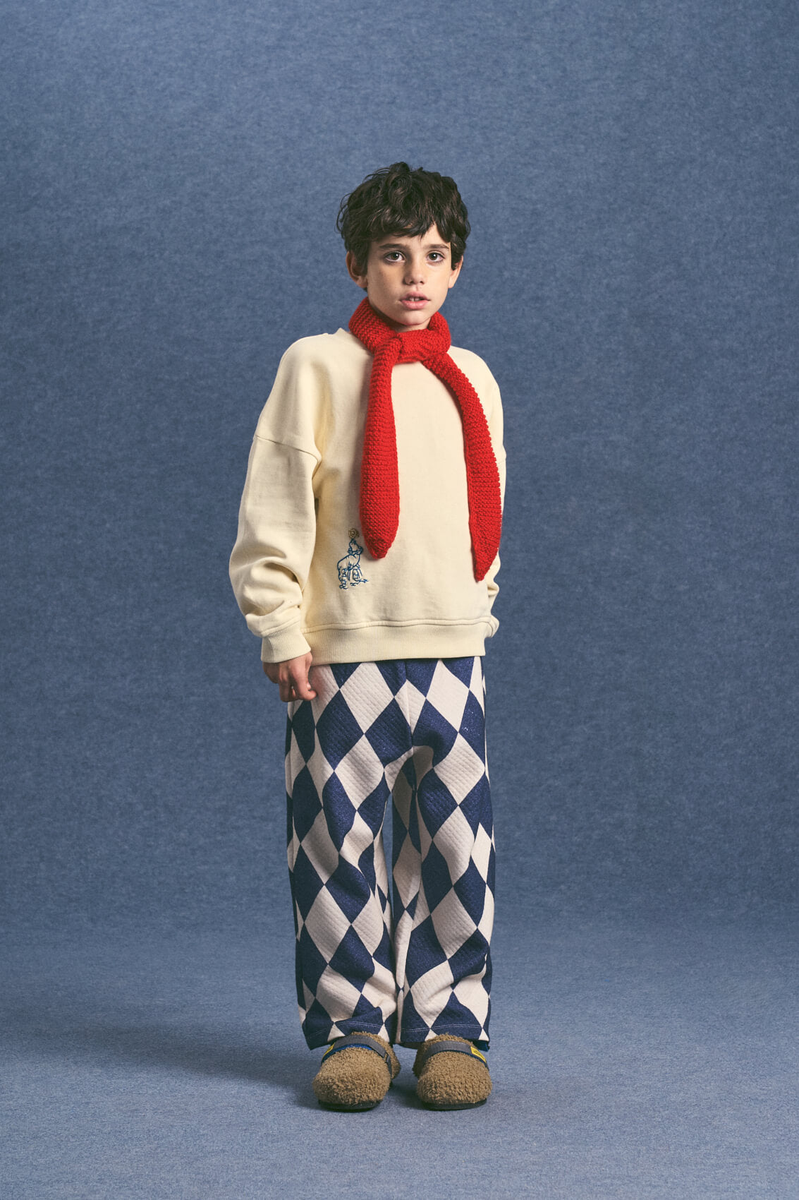 CIRCUS EMBROIDERY SWEATSHIRT ANGORA