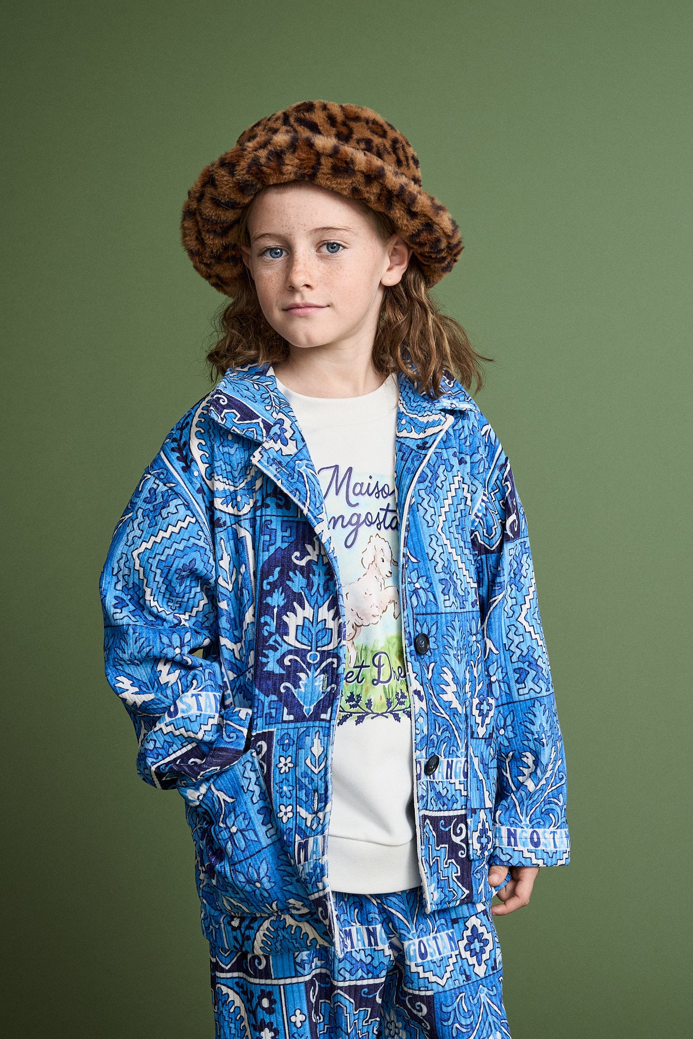CARPET CORDUROY PANTS BLUE