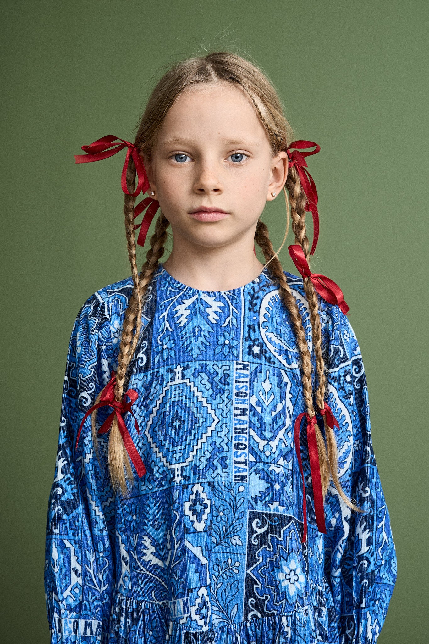 CARPET MICROCORDUROY DRESS BLUE