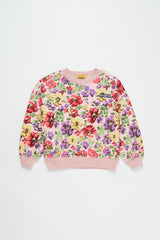 Glitch Flowers Sweatshirt Adult